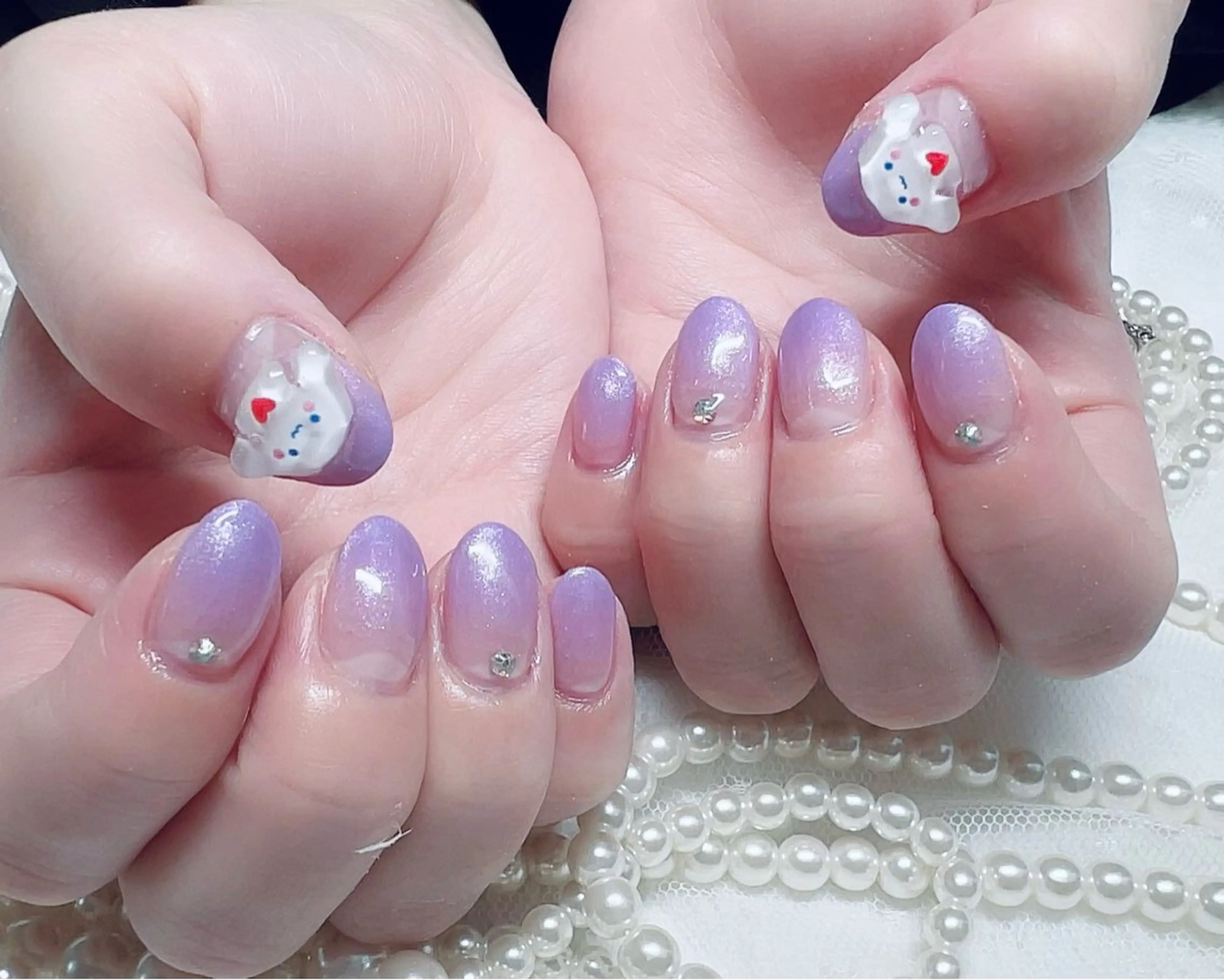 ネイル ジェルネイル グラデーション キラキラネイル ニュアンスネイル オフィスネイル ユキカ （ネイリスト）のネイルデザイン