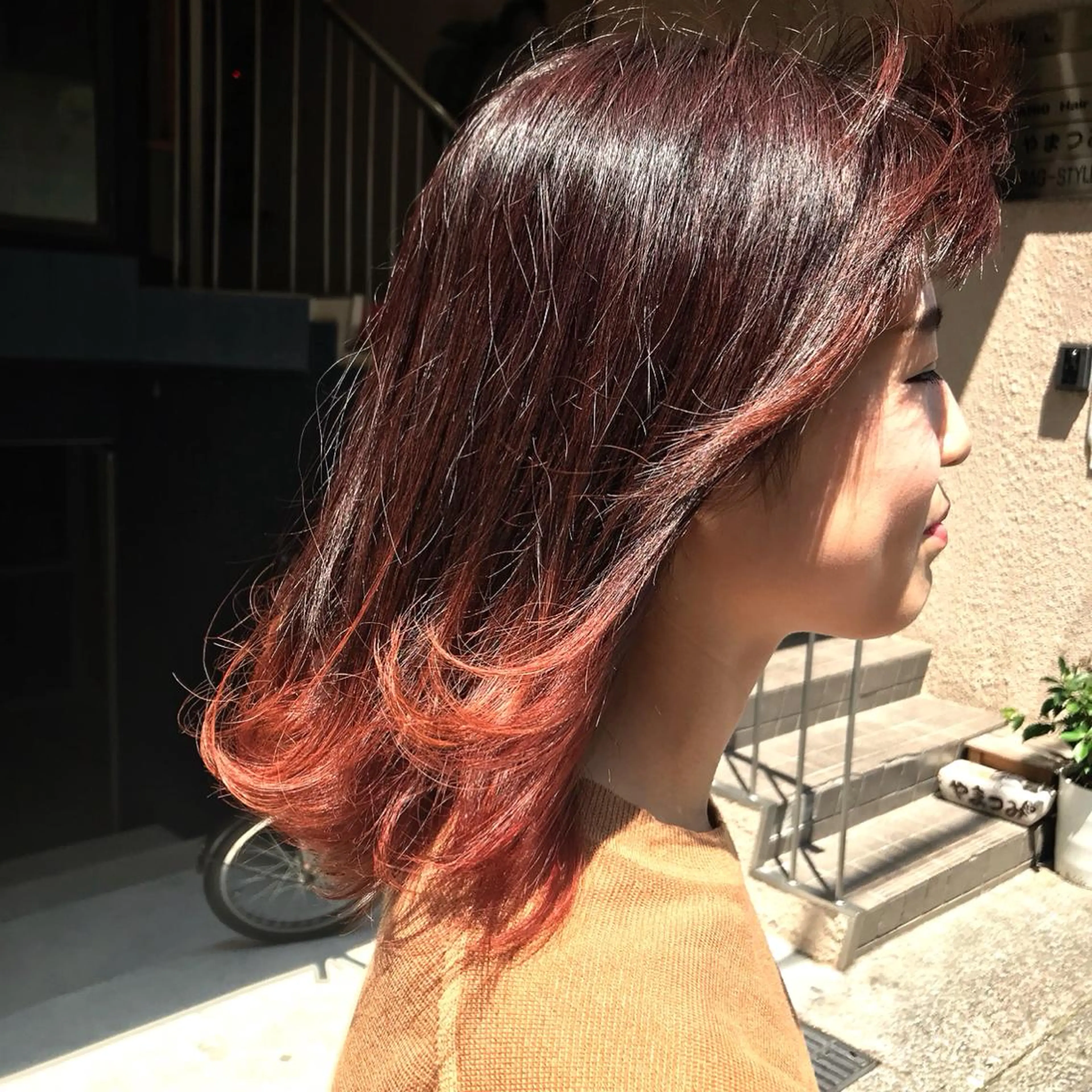 ミディアム 長谷川 誠志のヘアスタイル