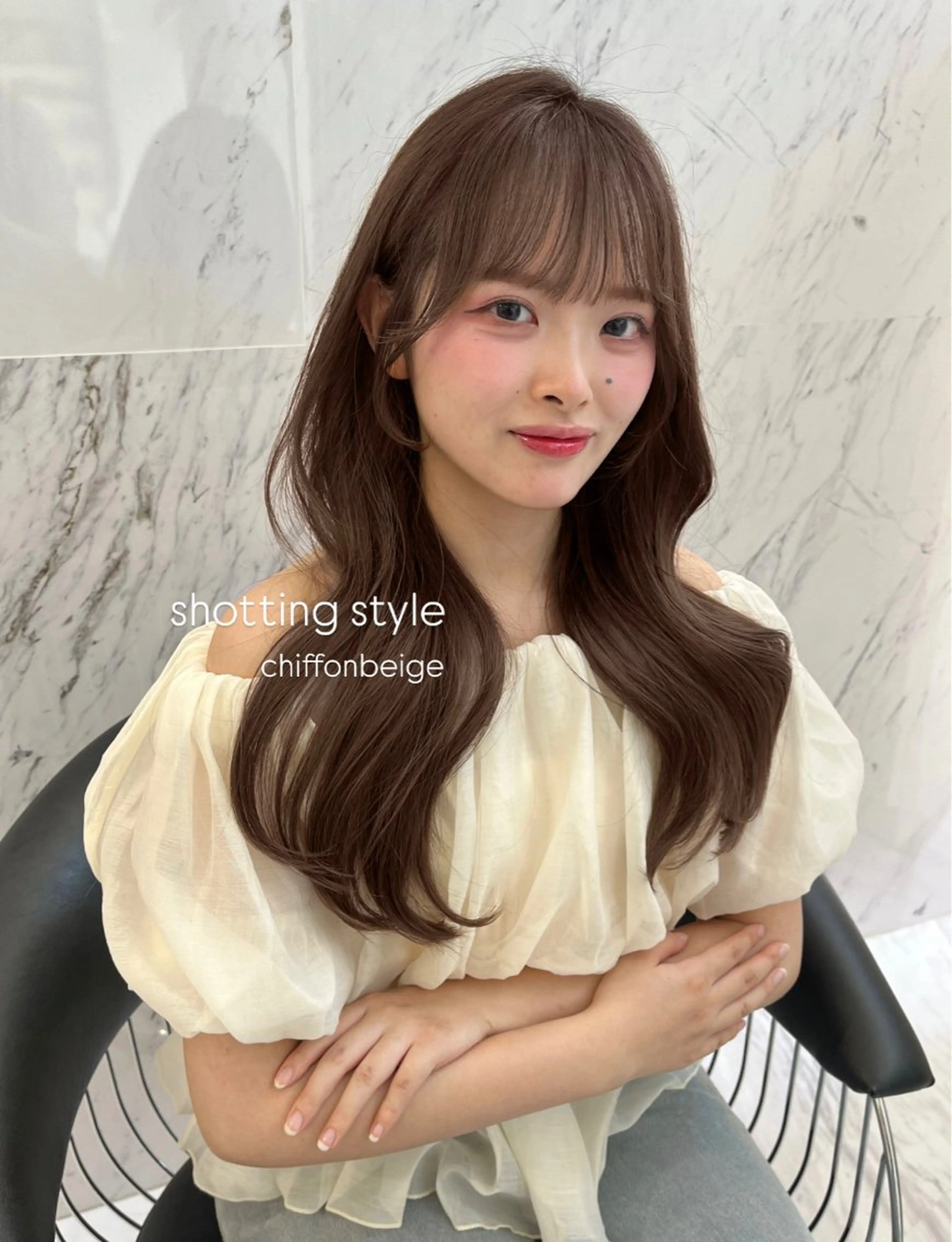 ロング カラー ヘアカラー ParveMix ♡白神みやびのヘアスタイル