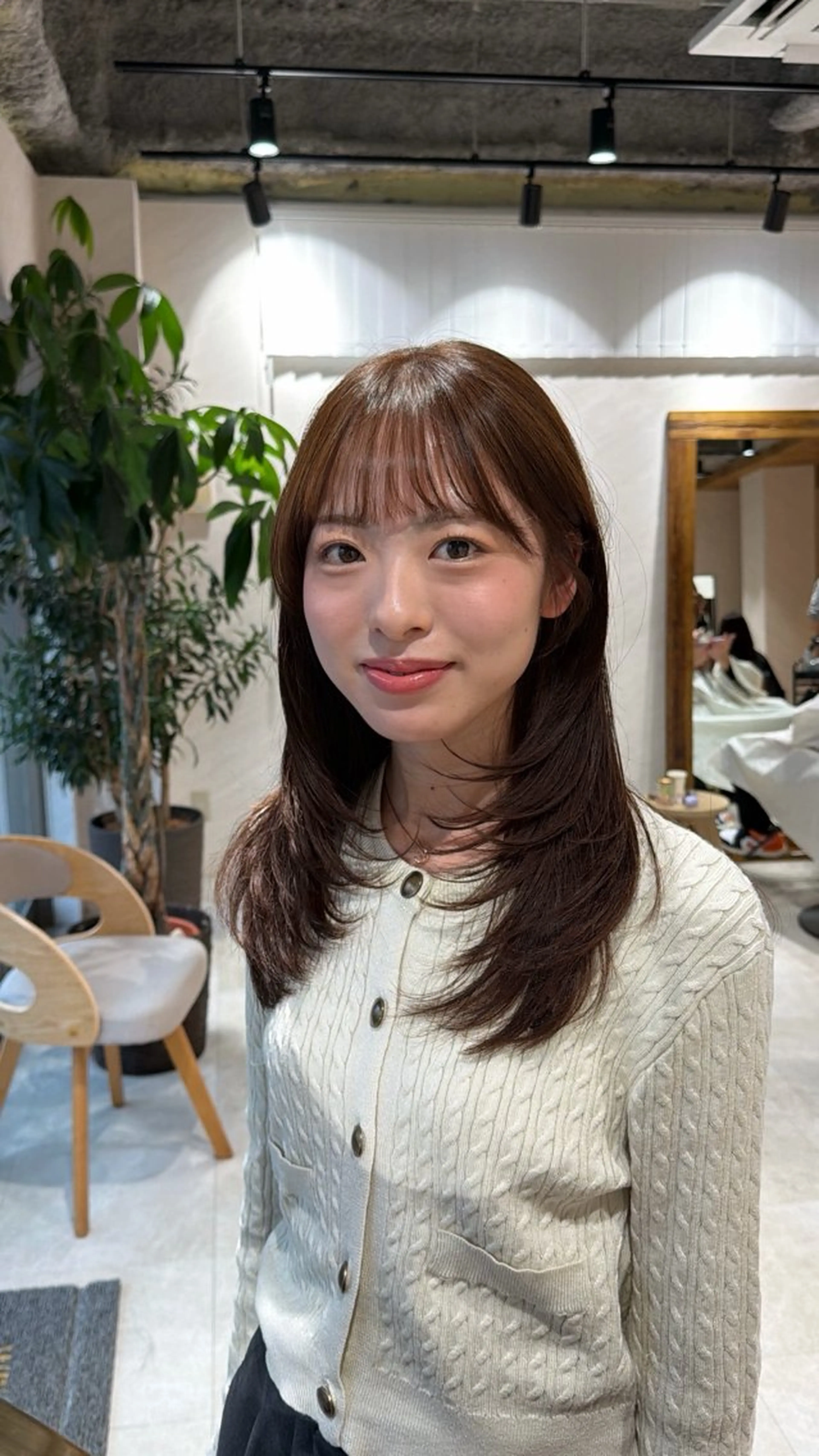 ミディアム カラー レイヤーカット カット ヘアカラー トリートメント 🩵ボブ/レイヤー /髪質改善🩵のヘアスタイル