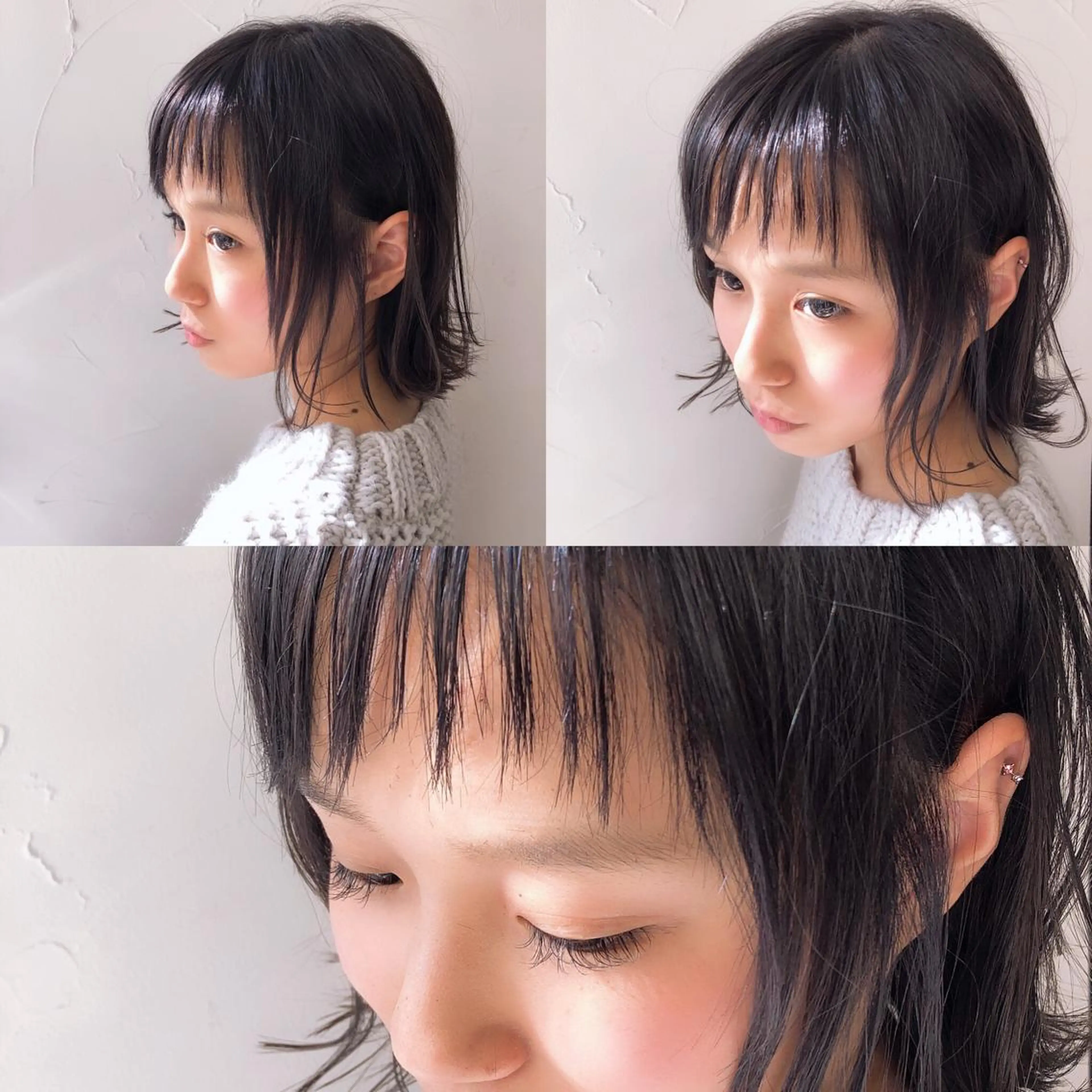 ショート 切りっぱなしボブ ボブ シースルーバング 四ッ家 裕【店長】のヘアスタイル