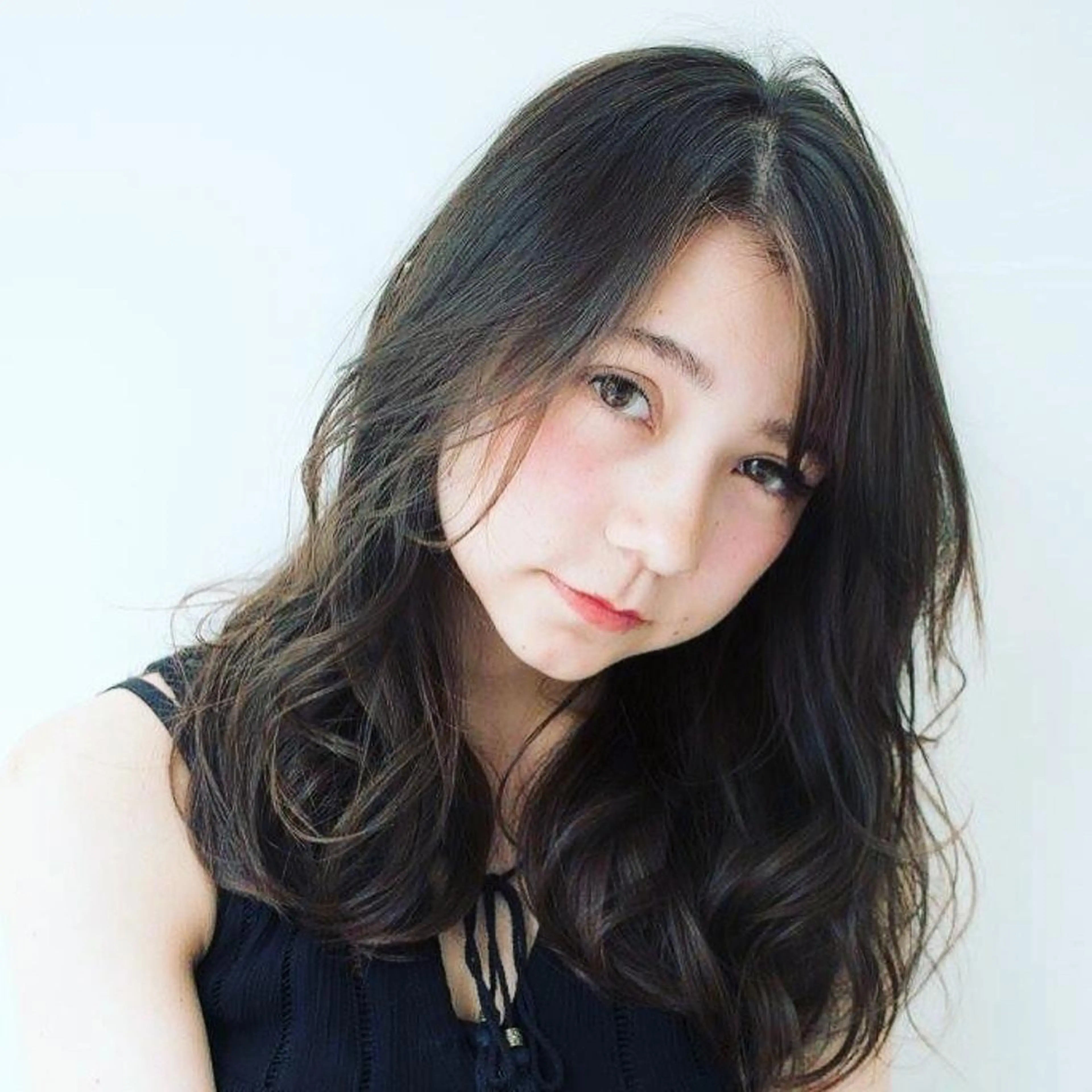 セミロング カラー 内藤 達也のヘアスタイル