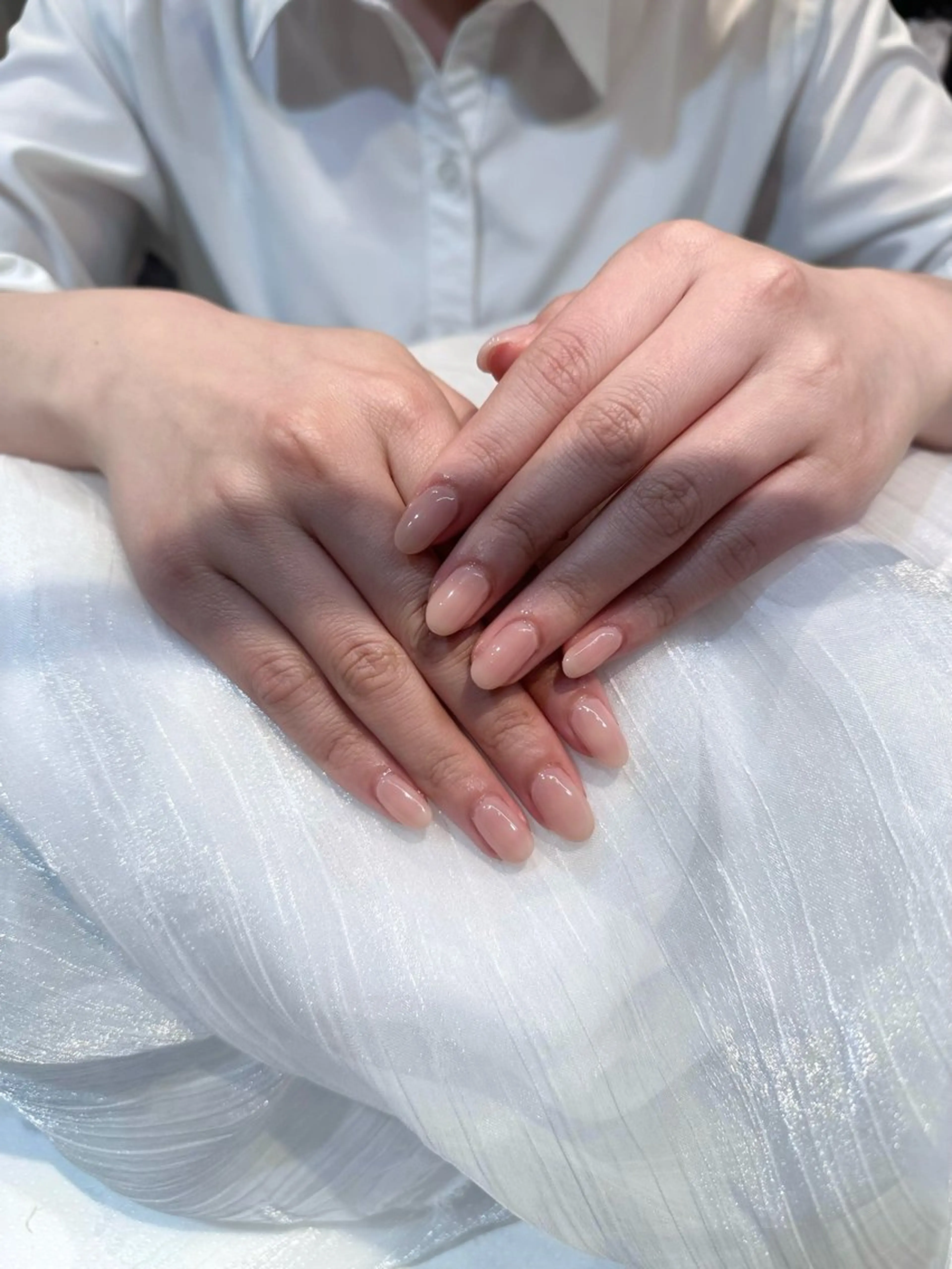 ネイル ピンク ピンクベージュ ハンドネイル ハンドケア 𝒚𝒖𝒛𝒖 ˖ ࣪⊹のネイルデザイン