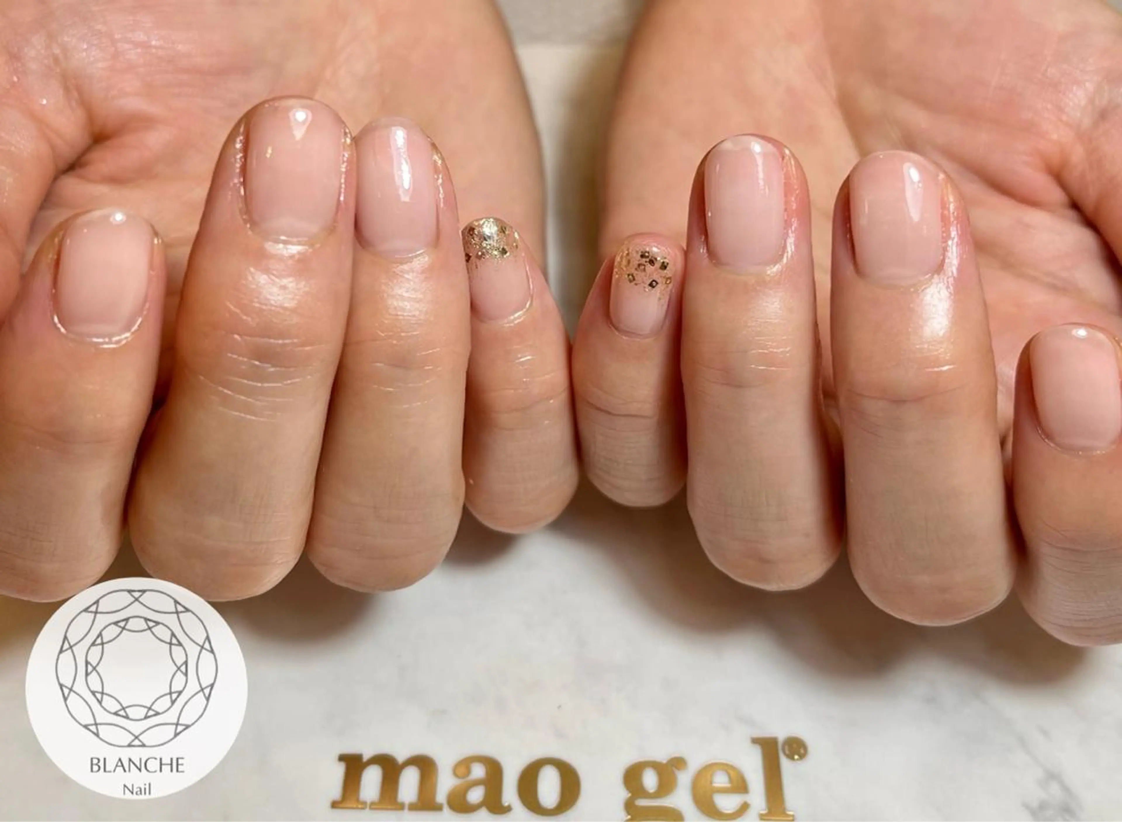 ネイル アートネイル ジェルネイル オフィスネイル パラジェル シンプルネイル BLANCHE Nailのネイルデザイン