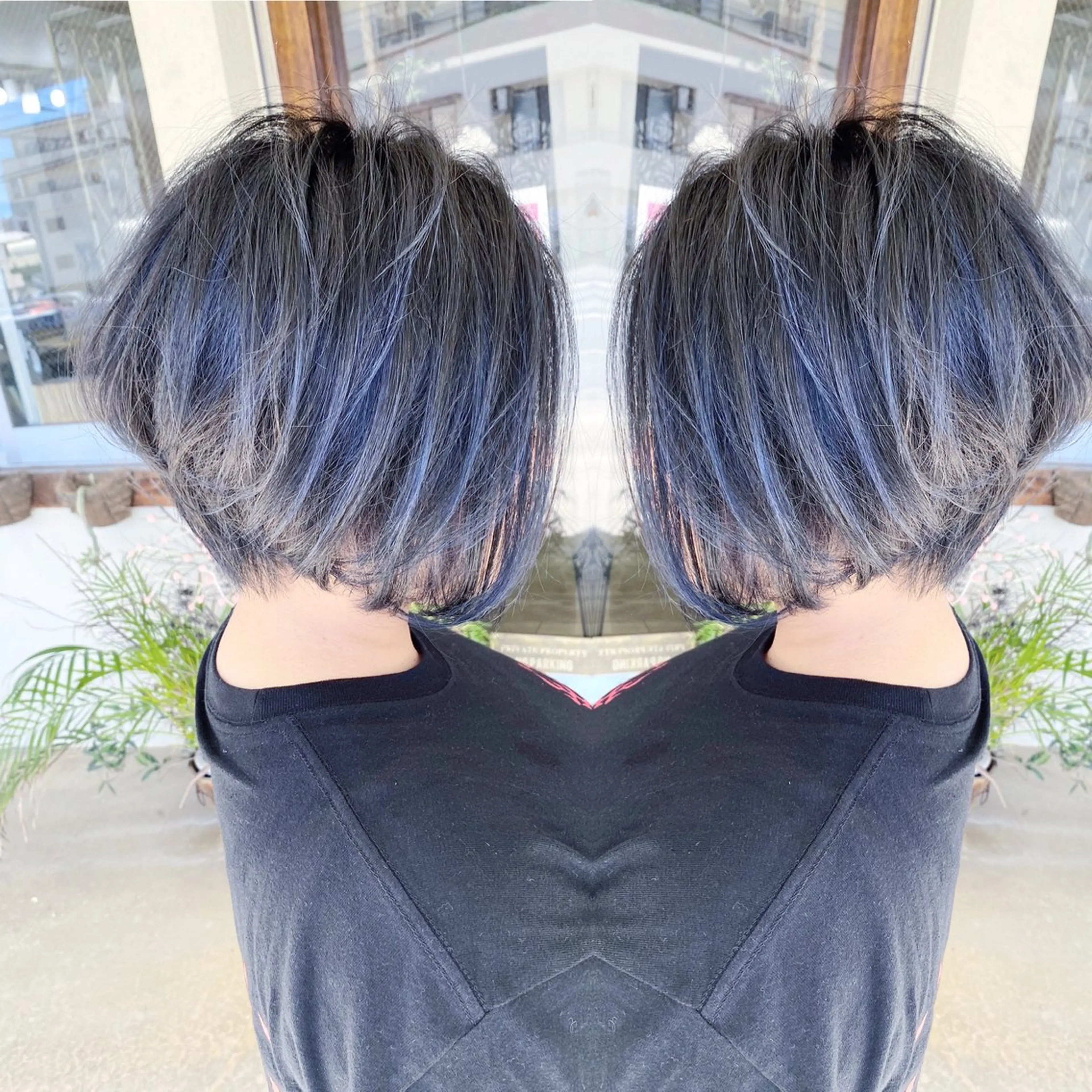 ショート カラー イルミナカラー カット ヘアカラー grand juteのヘアスタイル
