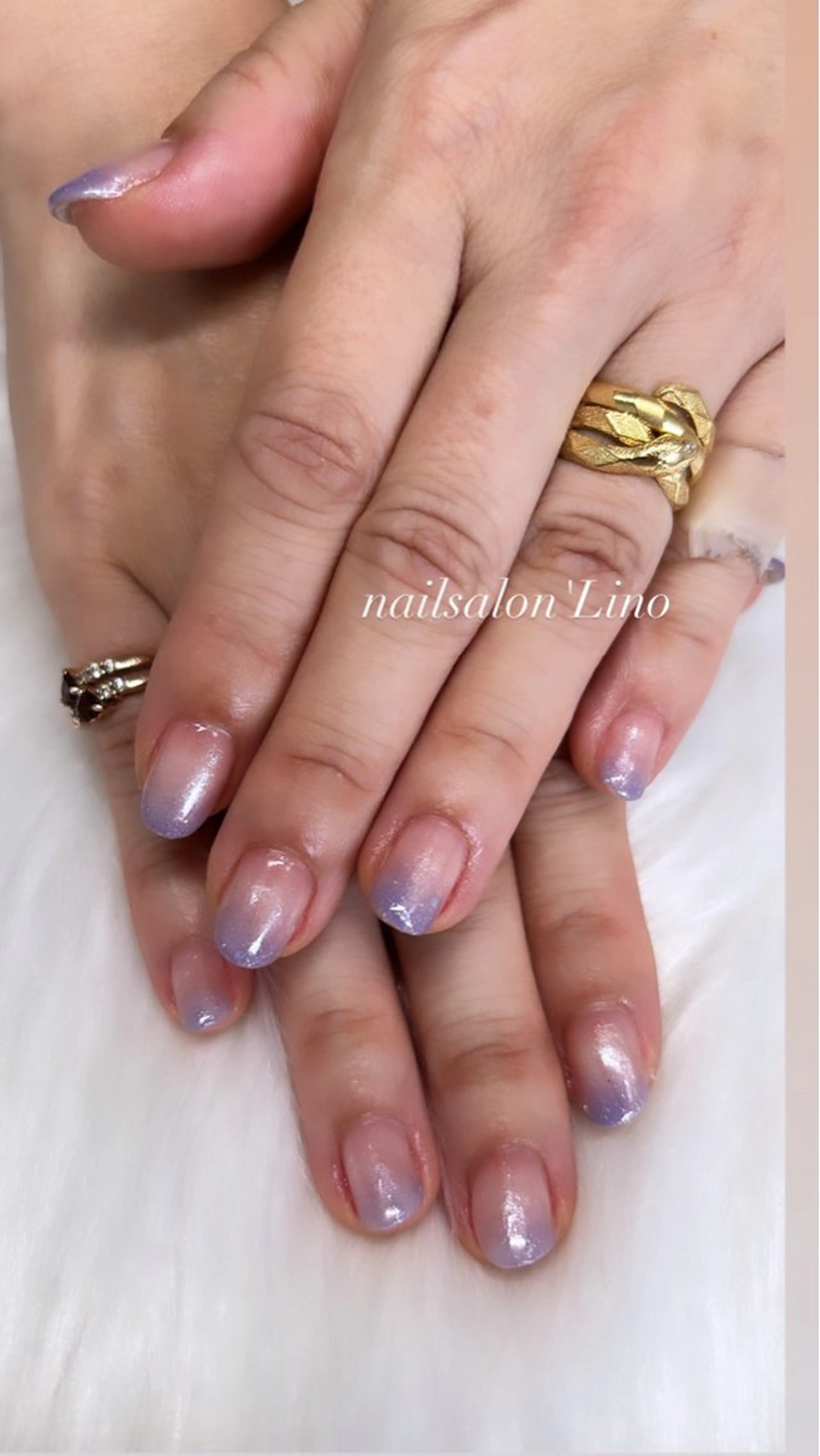 ネイル グラデーション ハンドネイル Lino𓂃⟡.· Chizuruのネイルデザイン