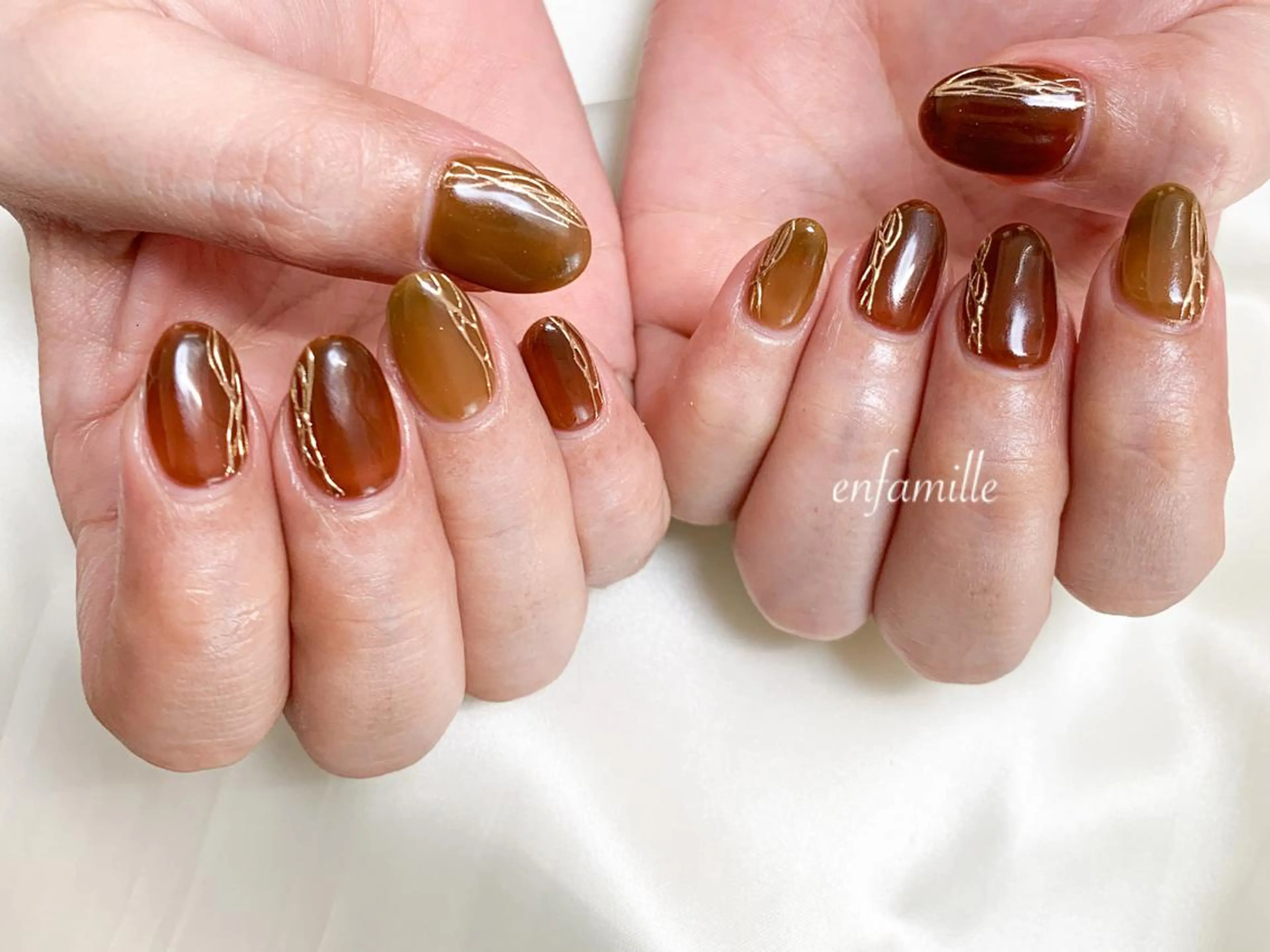 ネイル ハンドネイル nail salon en familleのネイルデザイン