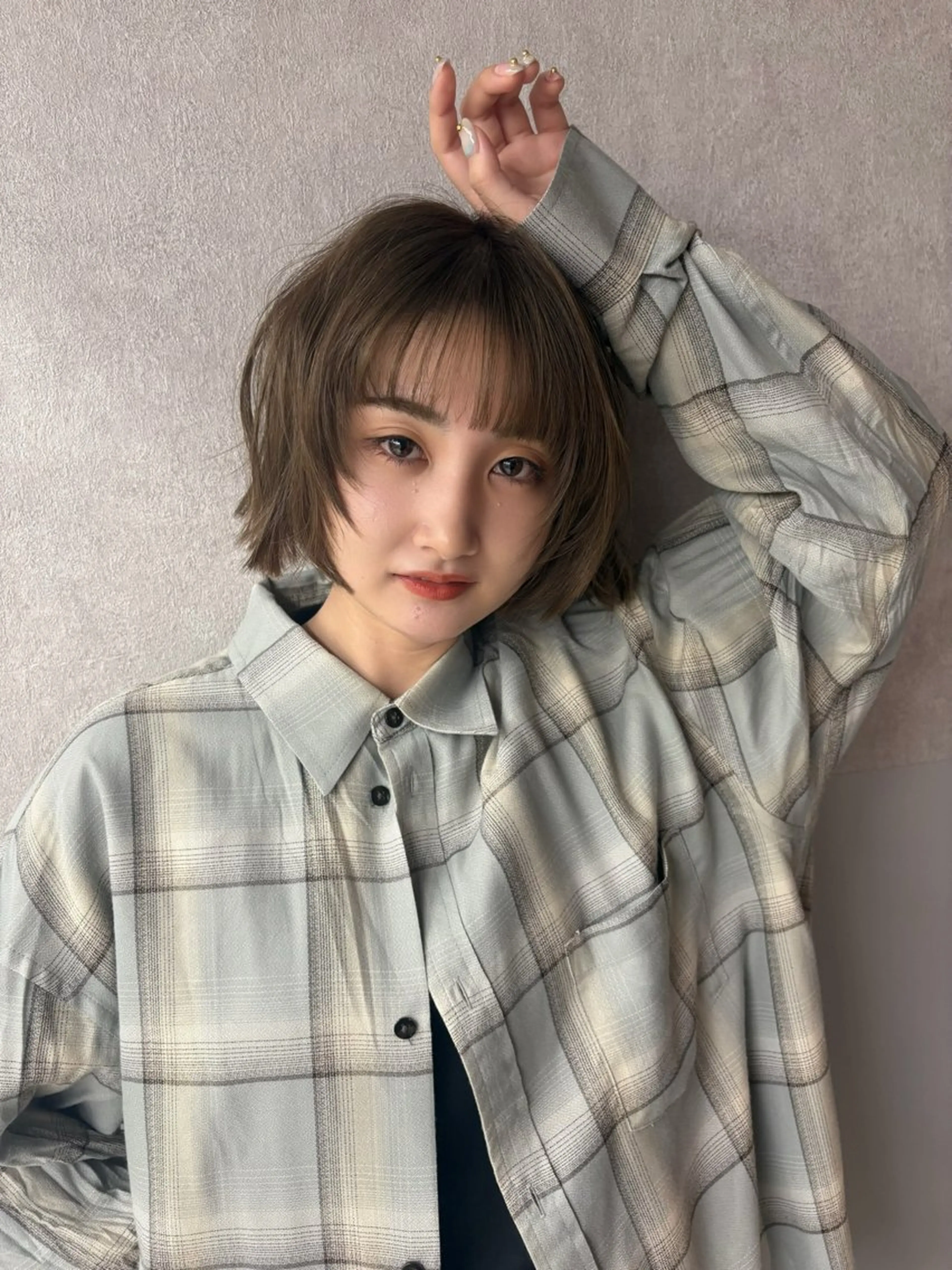 ショート ボブレイヤー ボブ 韓国風ヘア レイヤーカット Yuta✂︎ 韓国レイヤー🪽のヘアスタイル