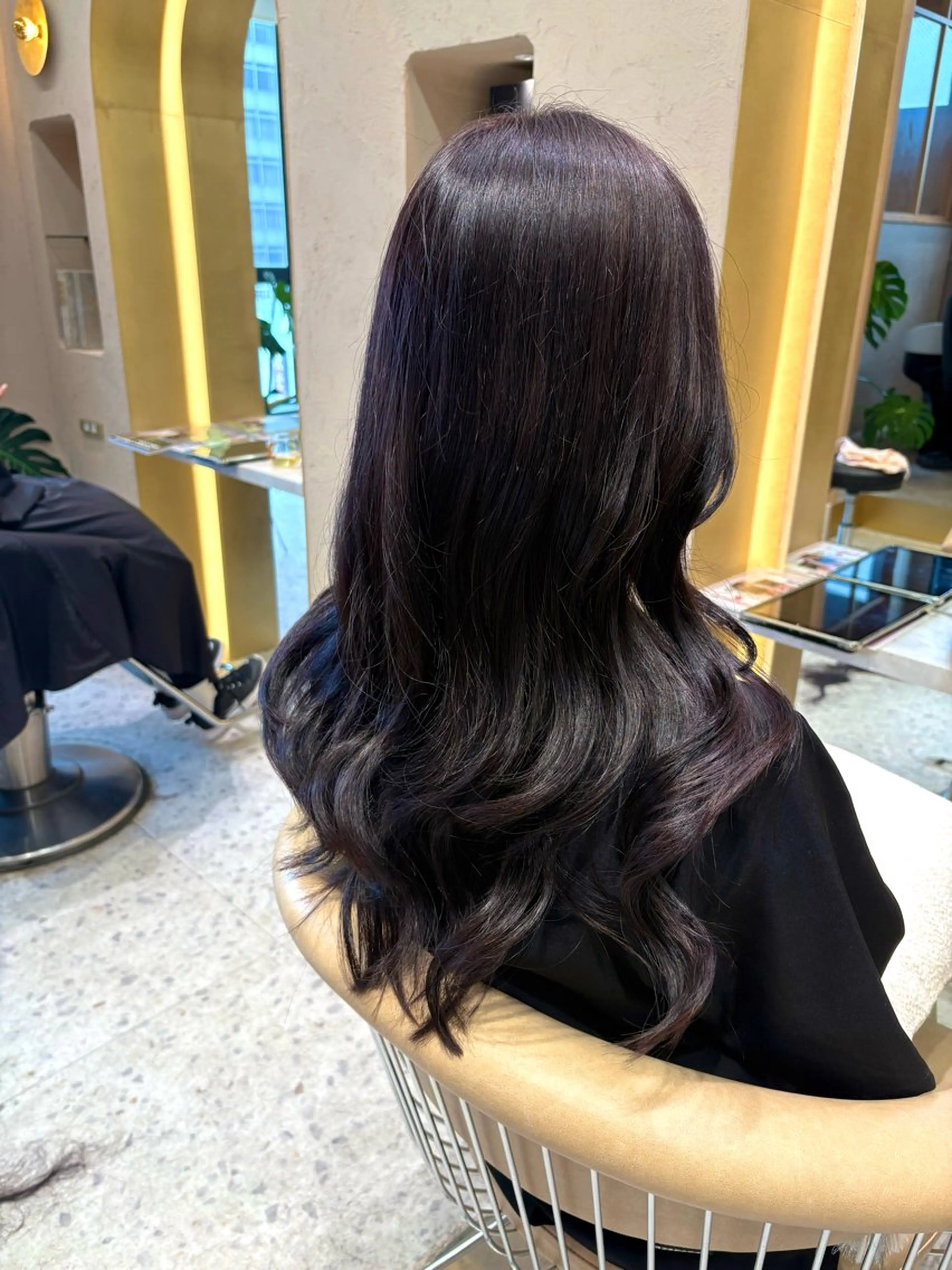 ロング カット ヘアカラー Kanami/韓国風 /艶カラーのヘアスタイル