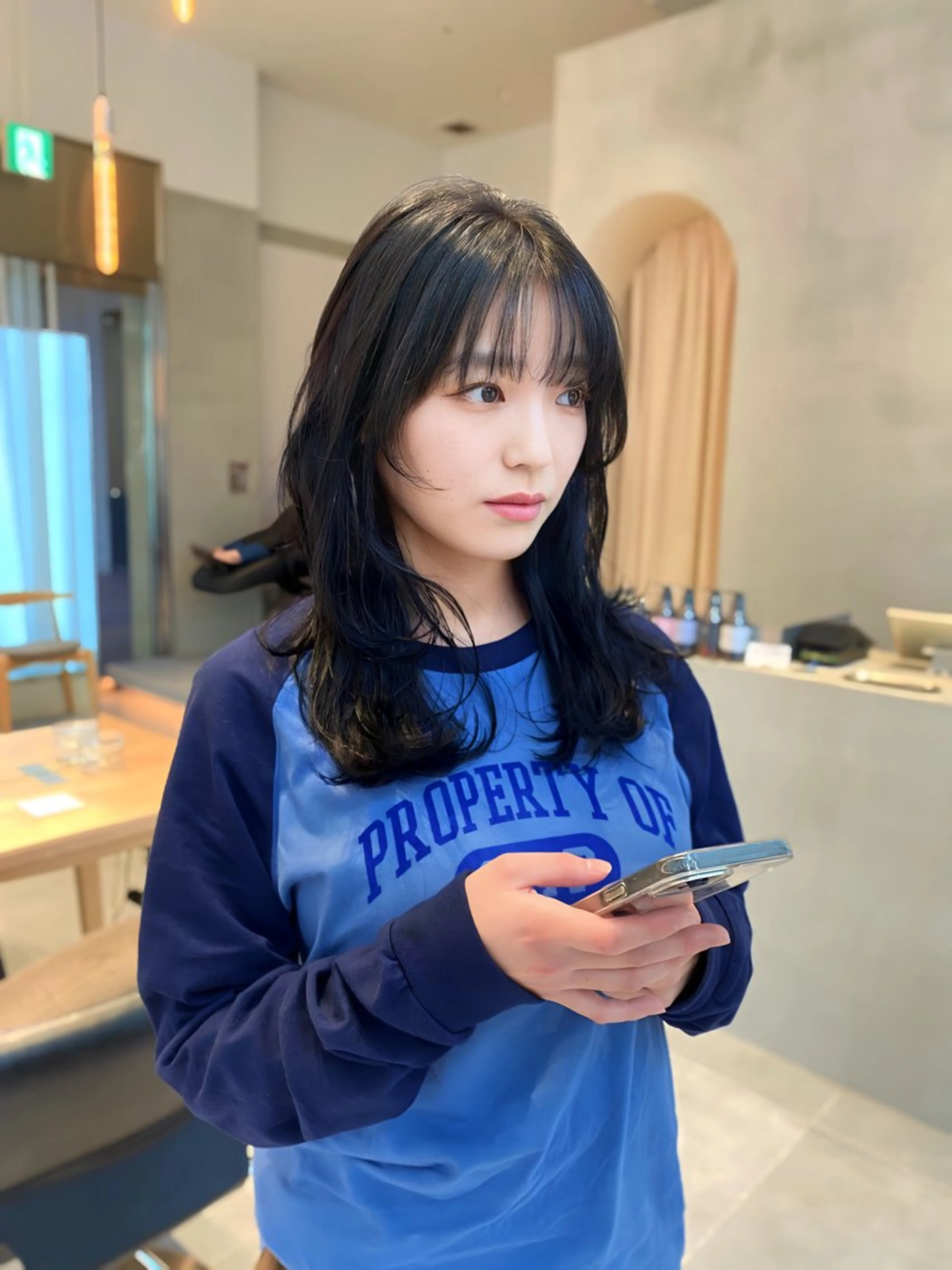 ロング カラー カット ヘアカラー トリートメント ヘアセット 🎀韓国レイヤー 🇰🇷mireiのヘアスタイル