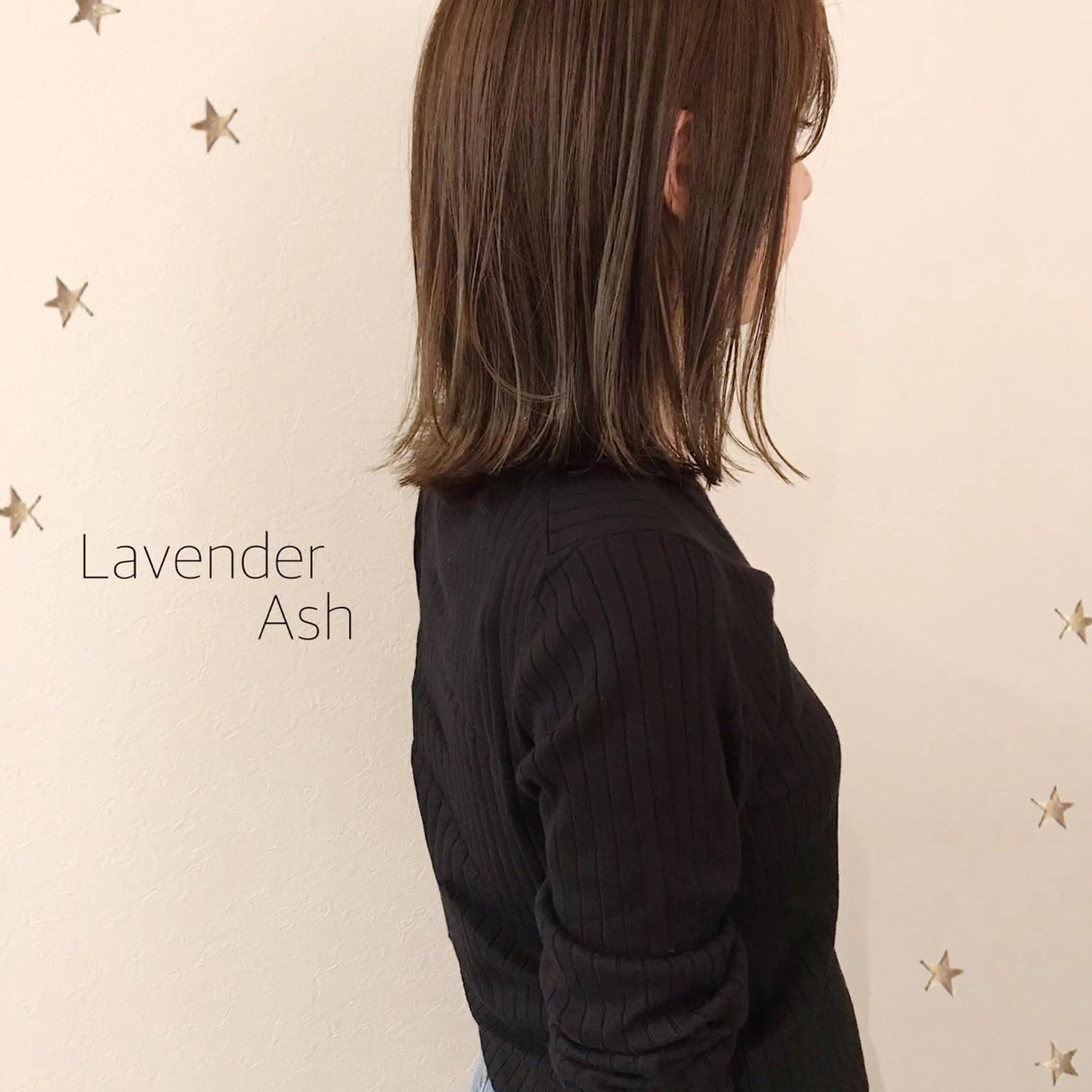 ミディアム カラー 市川 千夏のヘアスタイル