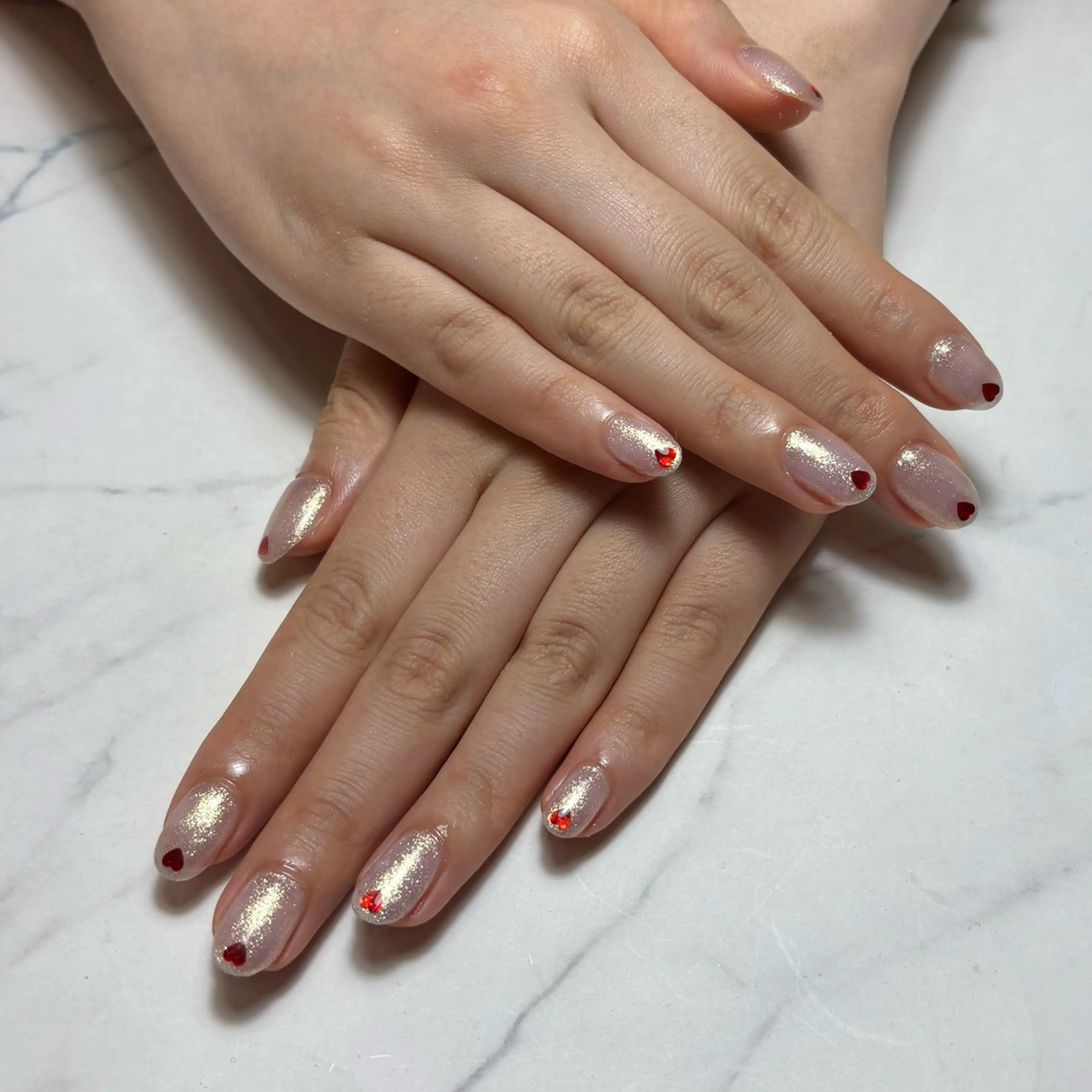 ネイル キラキラネイル 💫 さりのネイルデザイン