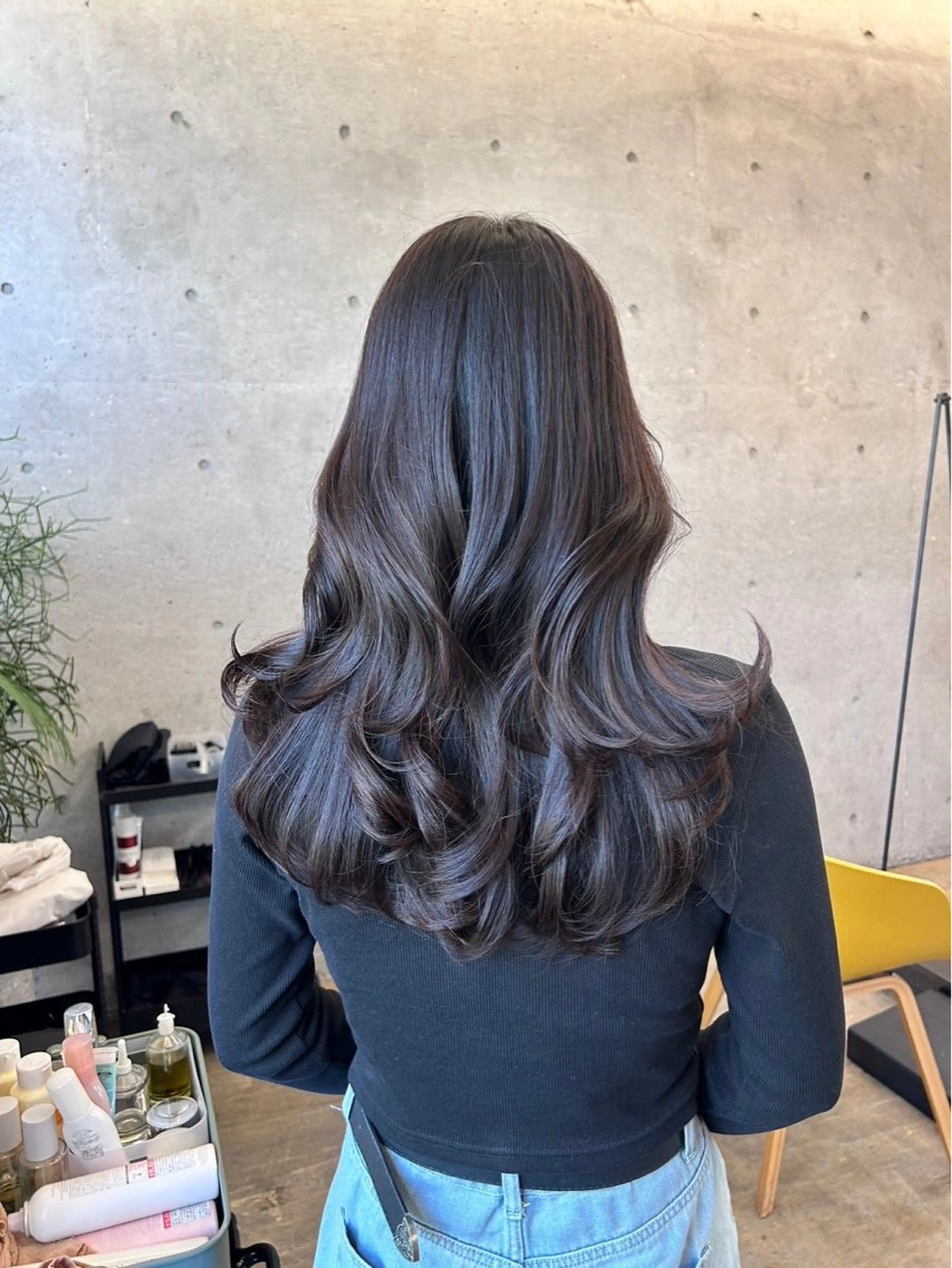 ロング ヘアカラー うる艶/透明感カラー 🐇🤍もものヘアスタイル