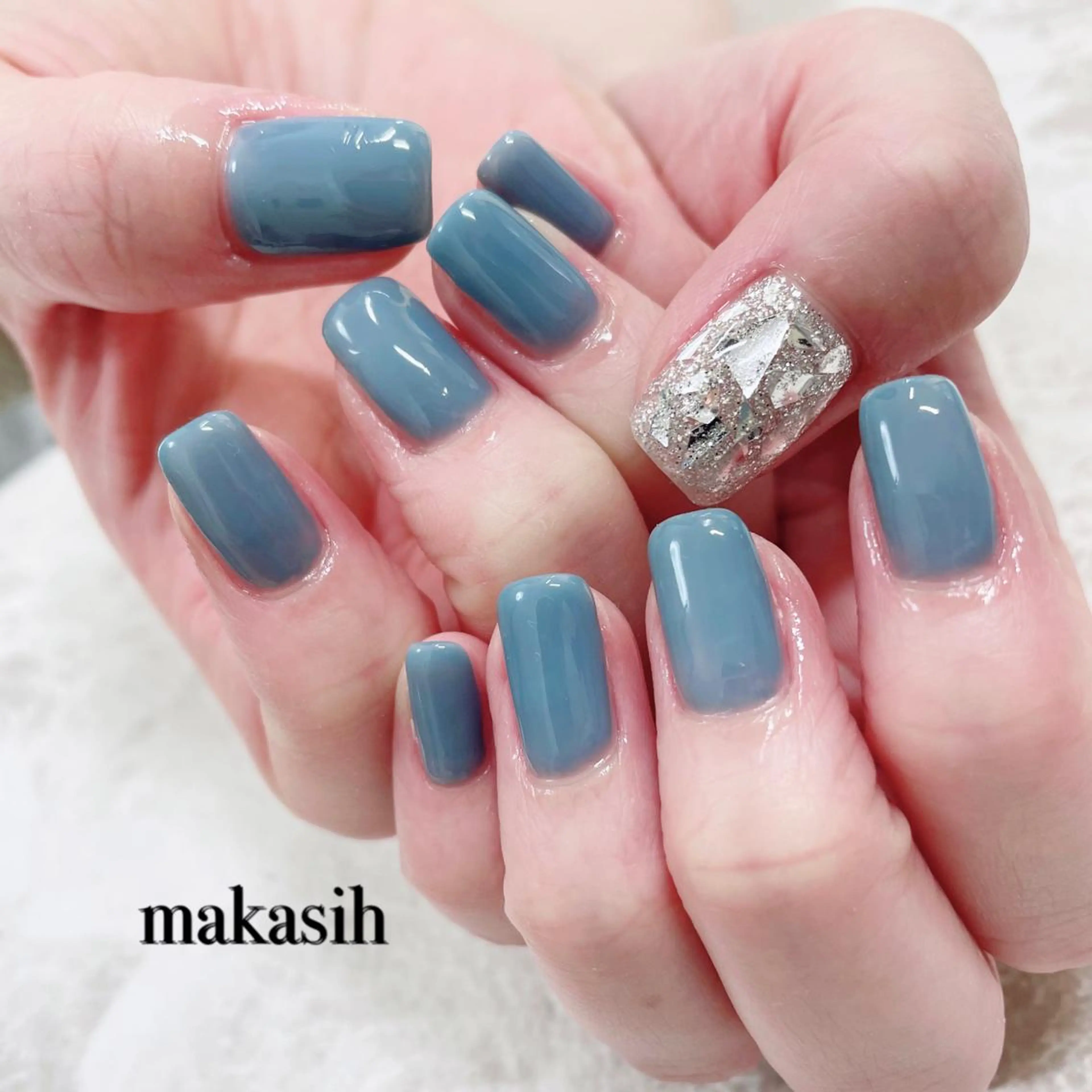 ネイル アートネイル ブルー 濱田 美菜子のエステ・リラクイメージ