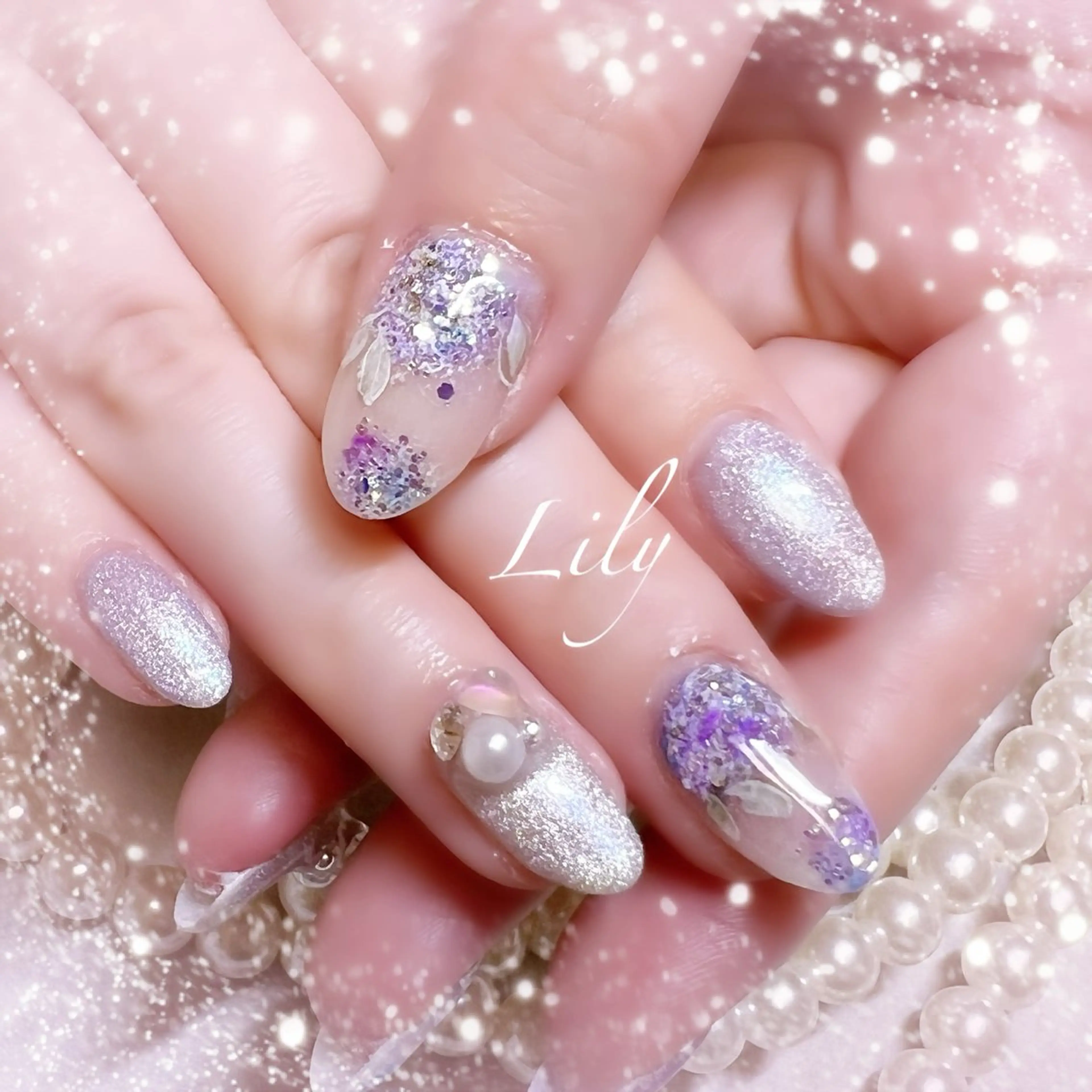 ネイル ハンドネイル Lily*nail 🌻Mii🌻のネイルデザイン