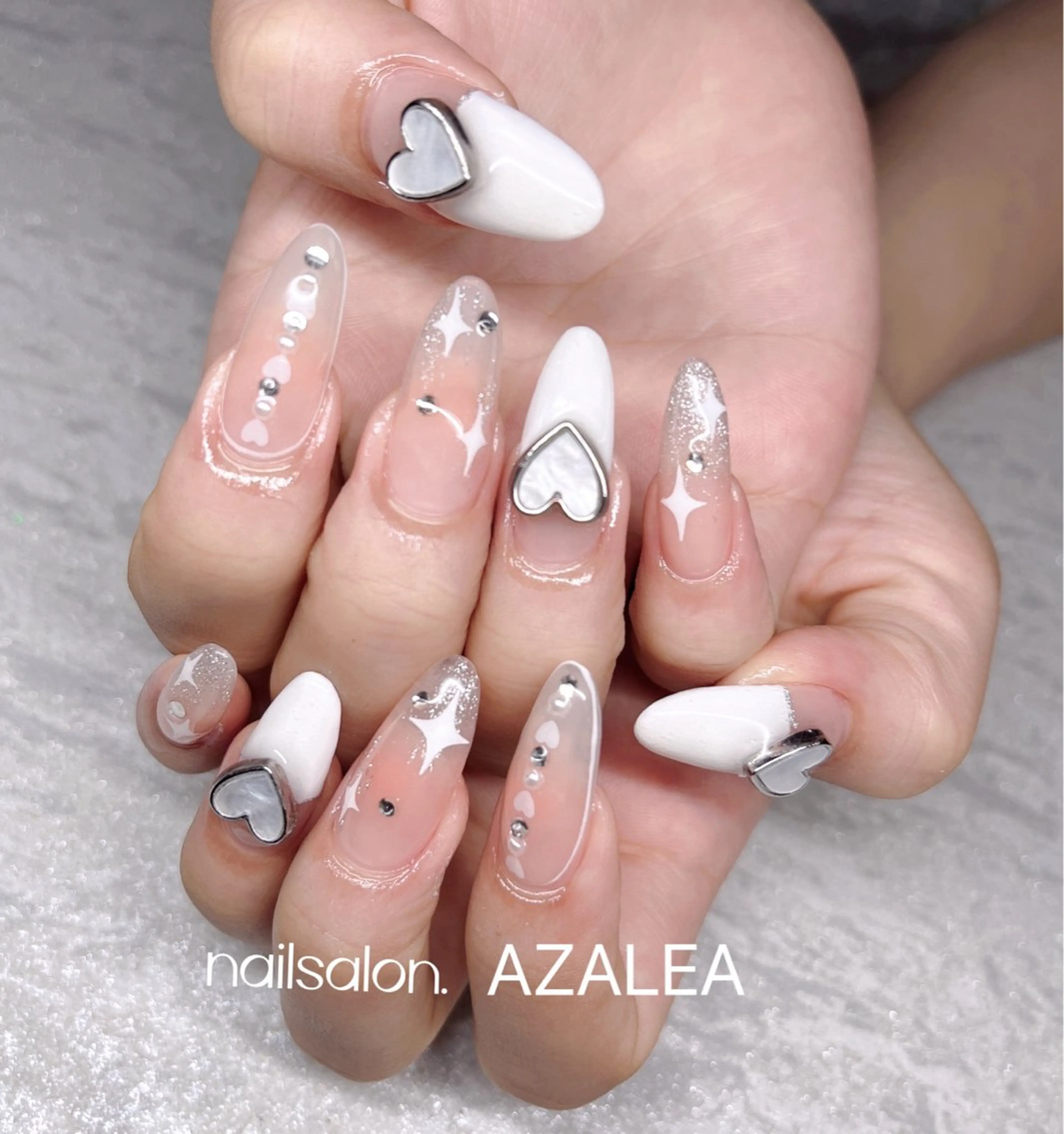 ネイル ハート R inのネイルデザイン