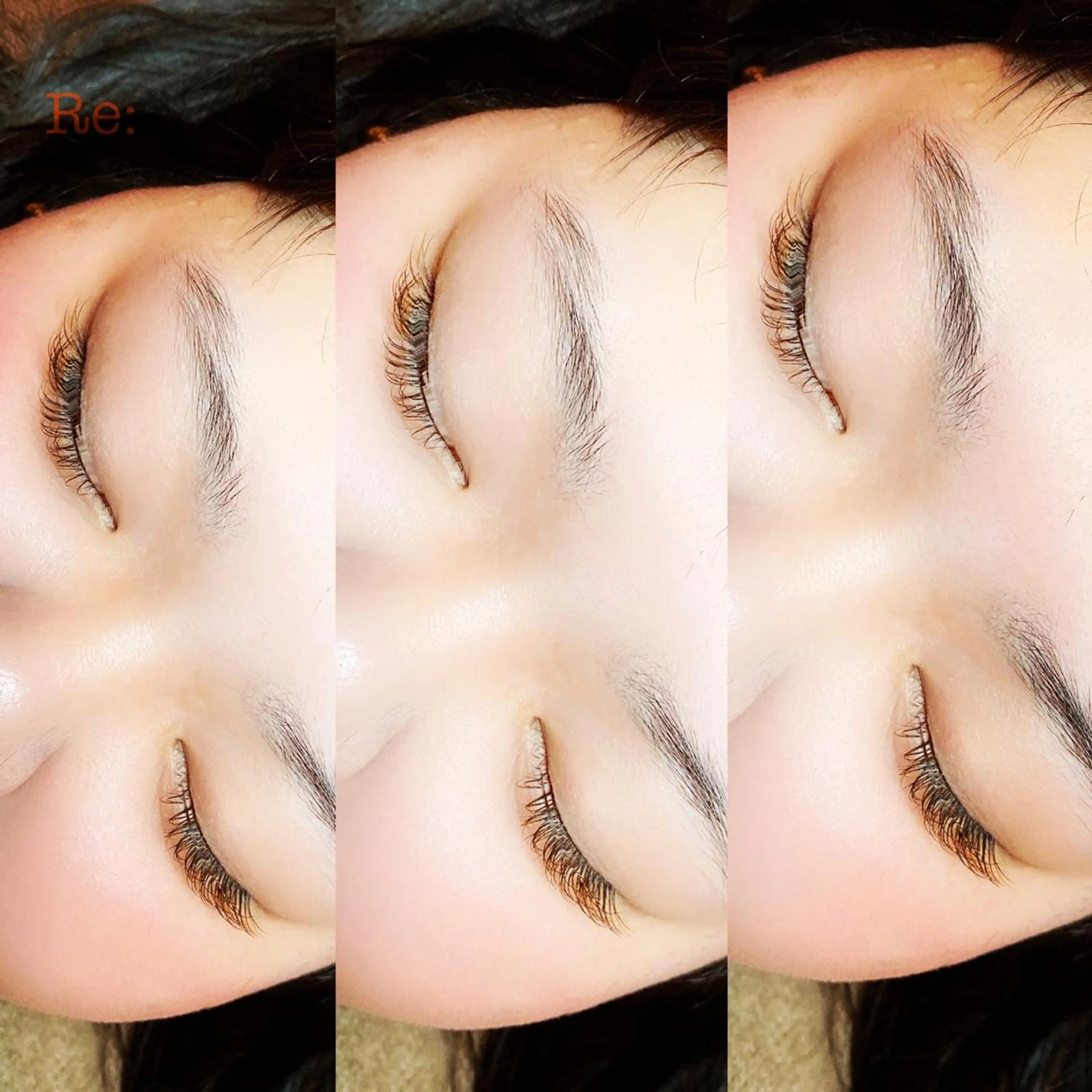 マツエク・マツパ Cカール カラーマツエク フラットラッシュ セーブル Lash Re：のマツエク・マツパデザイン