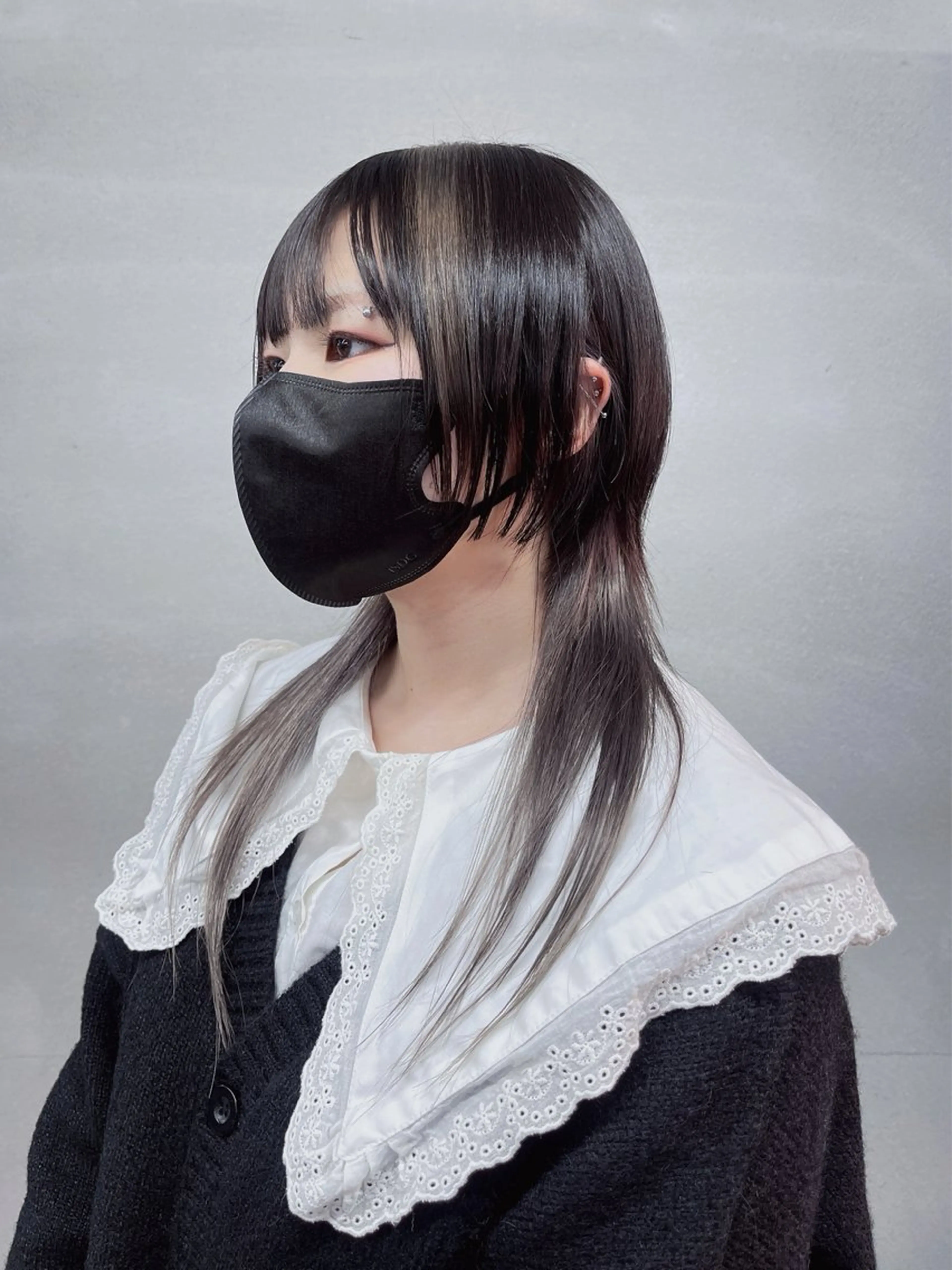 セミロング ウルフカット カット ヘアカラー 柏 ウルフ/レイヤー 田中佐和🐺のヘアスタイル