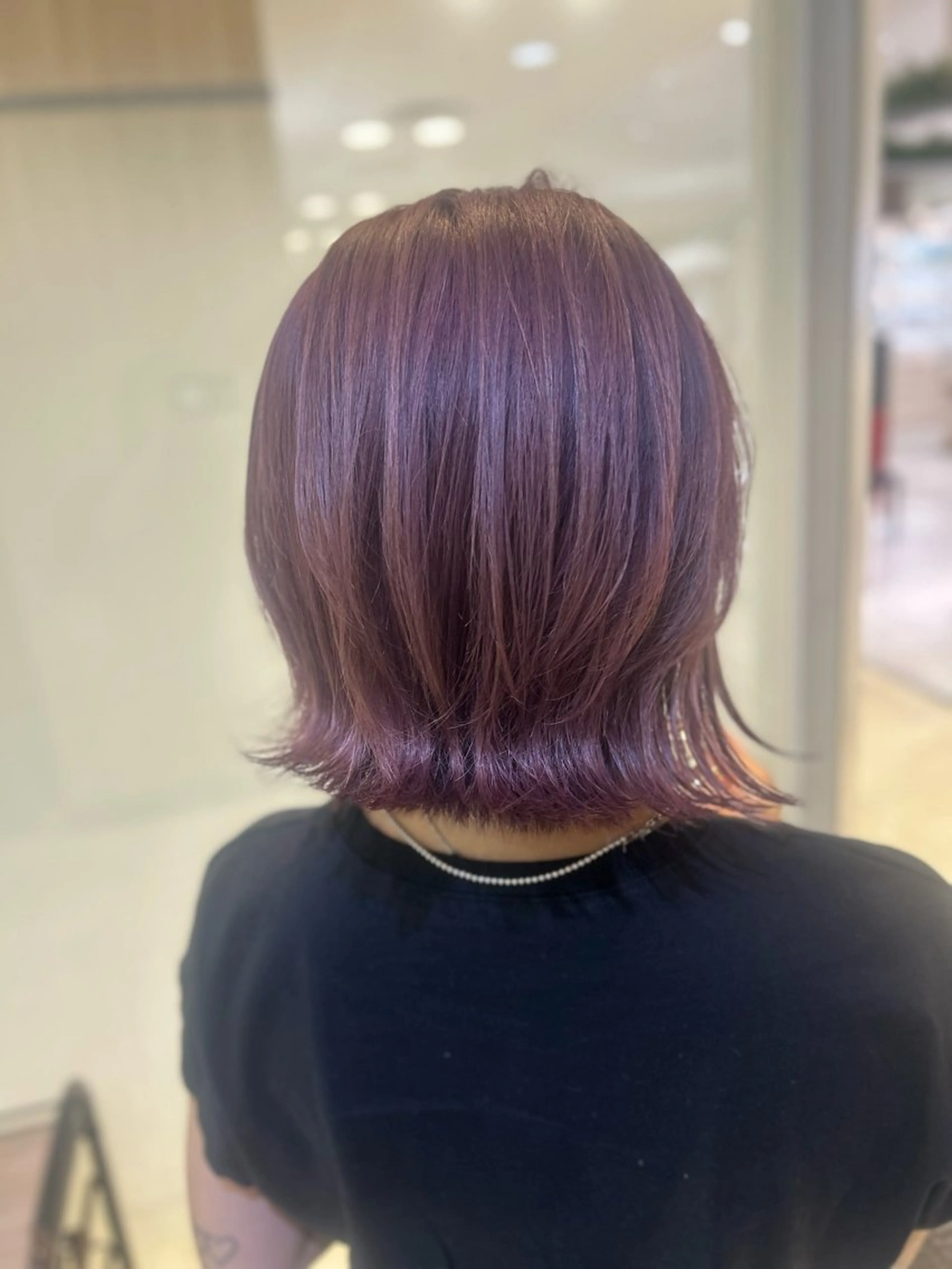 ミディアム カラー ヘアカラー トリートメント 縮毛矯正/髪質改善/ 艶髪ササキナツミのヘアスタイル