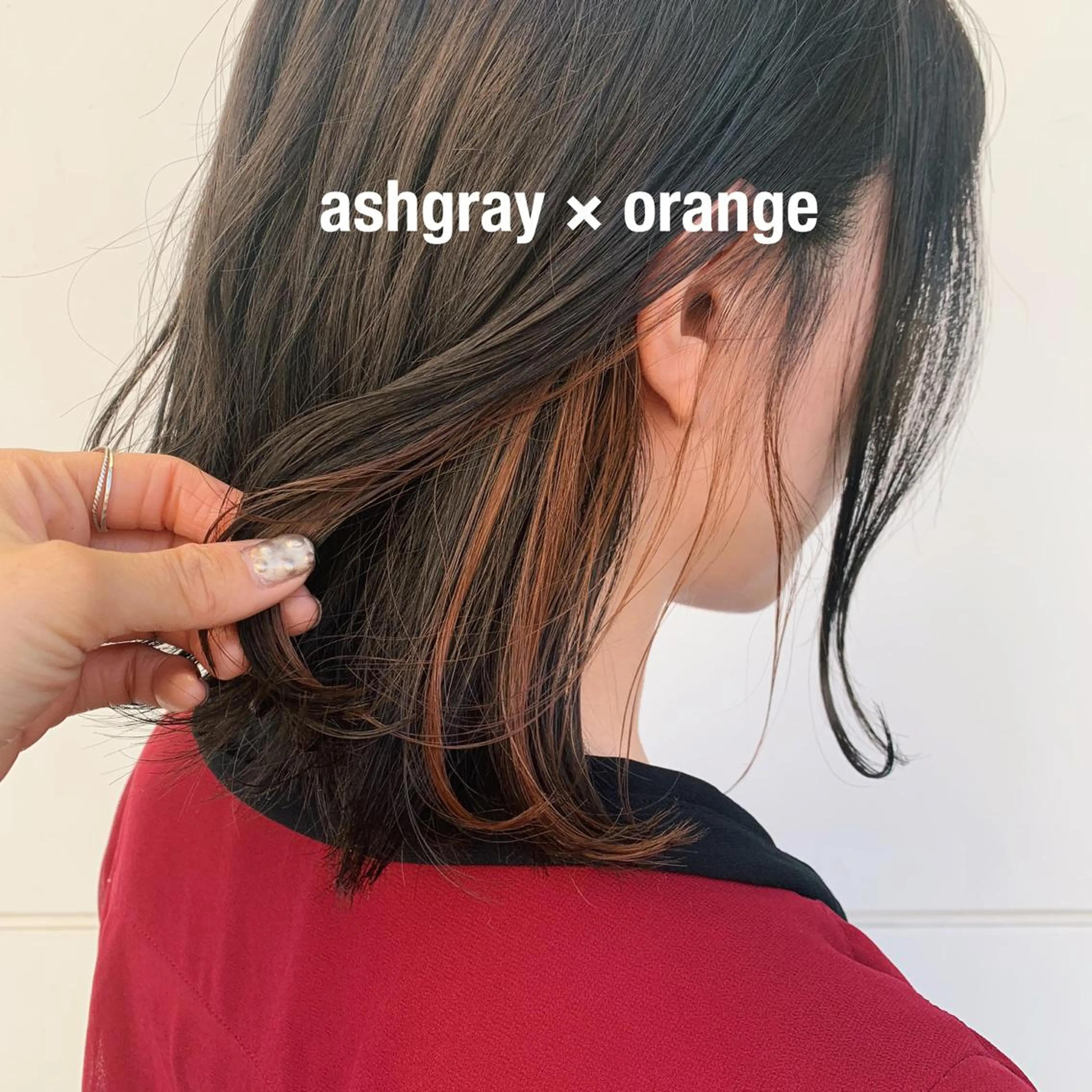 ミディアム カラー RINA🧤 デザインとボブのヘアスタイル