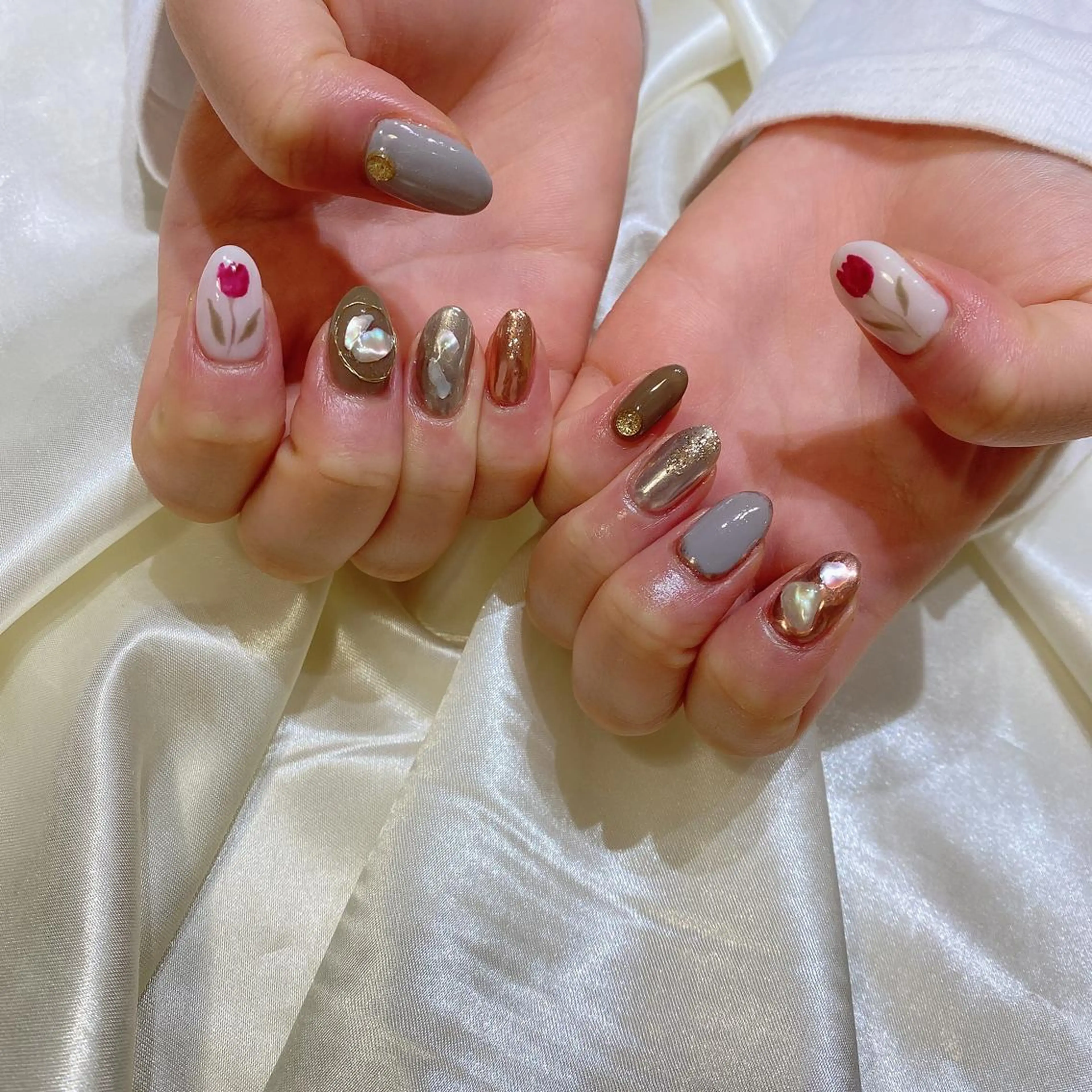 ネイル ハンドネイル 西岡 杏のネイルデザイン