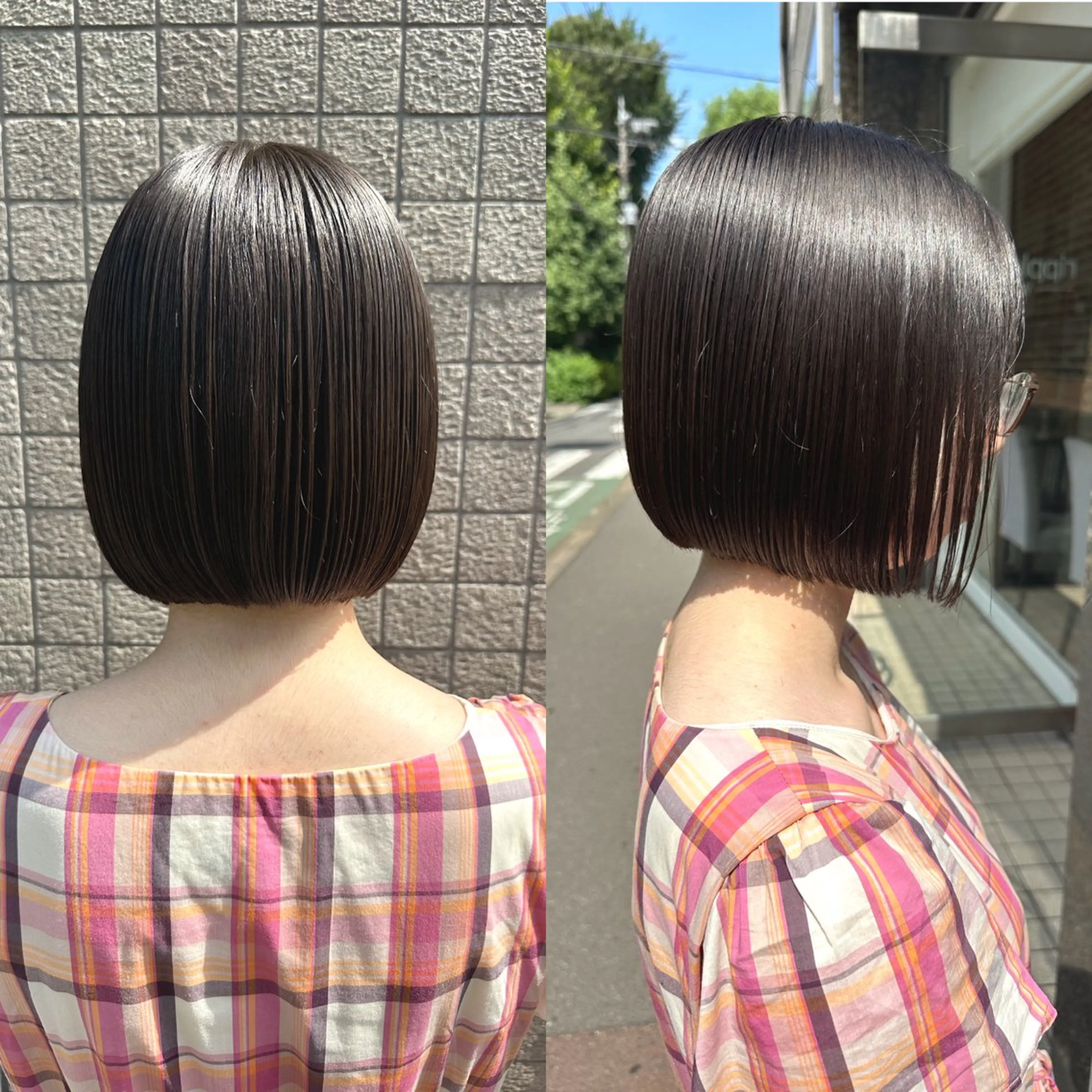 ショート ボブ 外ハネヘア 宇都 唯のヘアスタイル