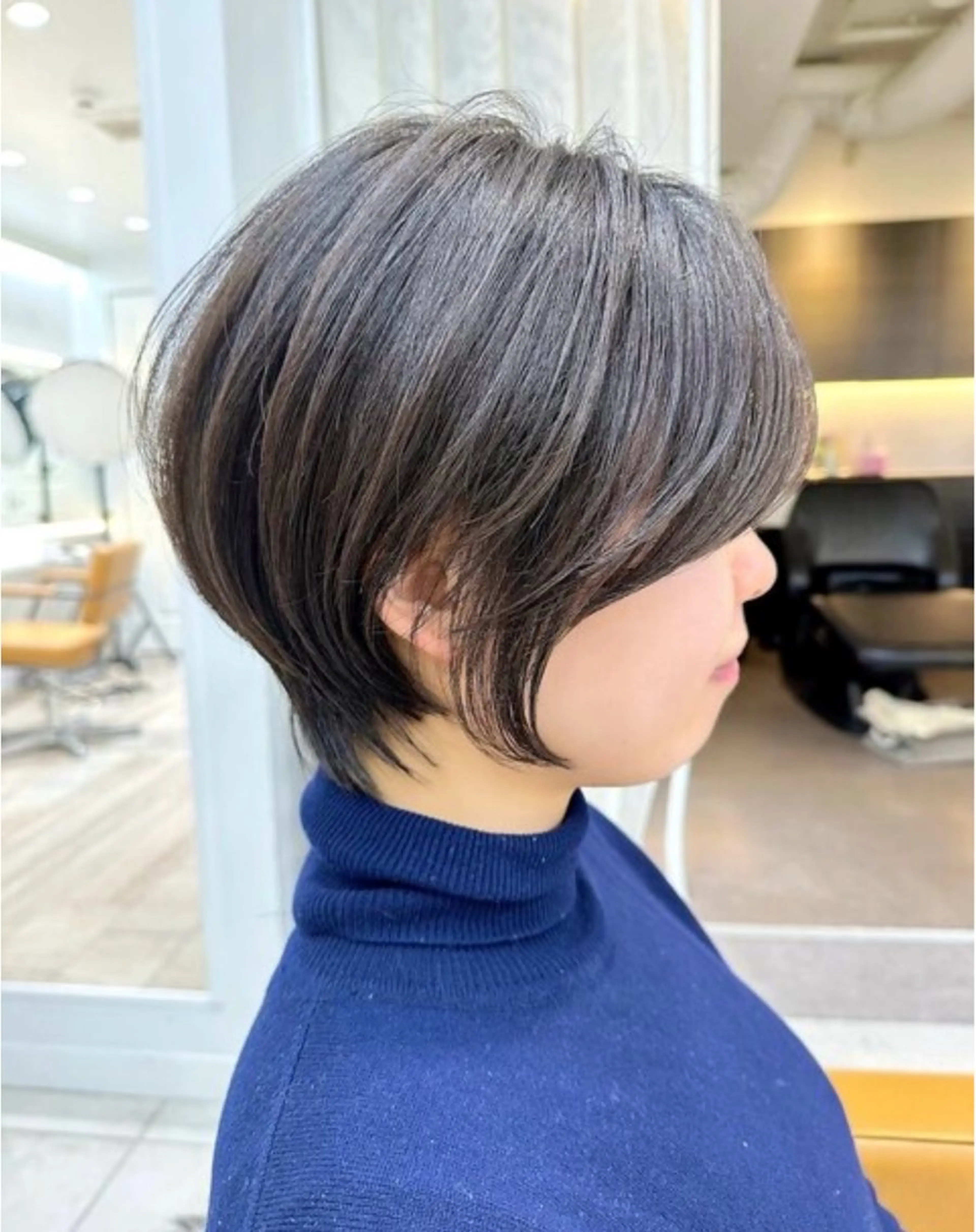 ショート 中顔面短縮 顔まわり新田大翔のヘアスタイル