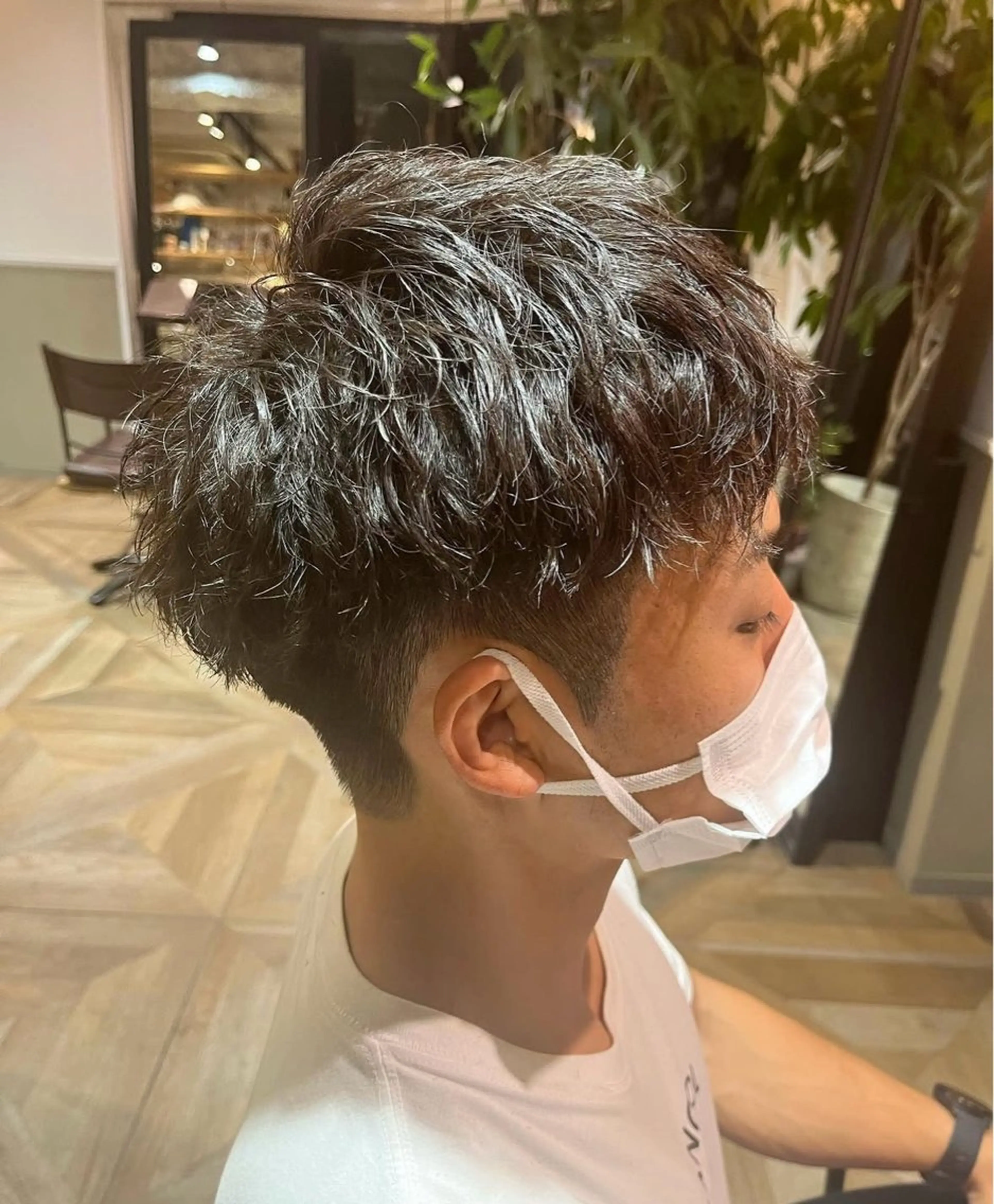 パーマ メンズ メンズパーマ メンズツイストパーマ ツイストパーマ 名駅／艶髪ストレート ／ヘッドスパ／伴怜奈のヘアスタイル