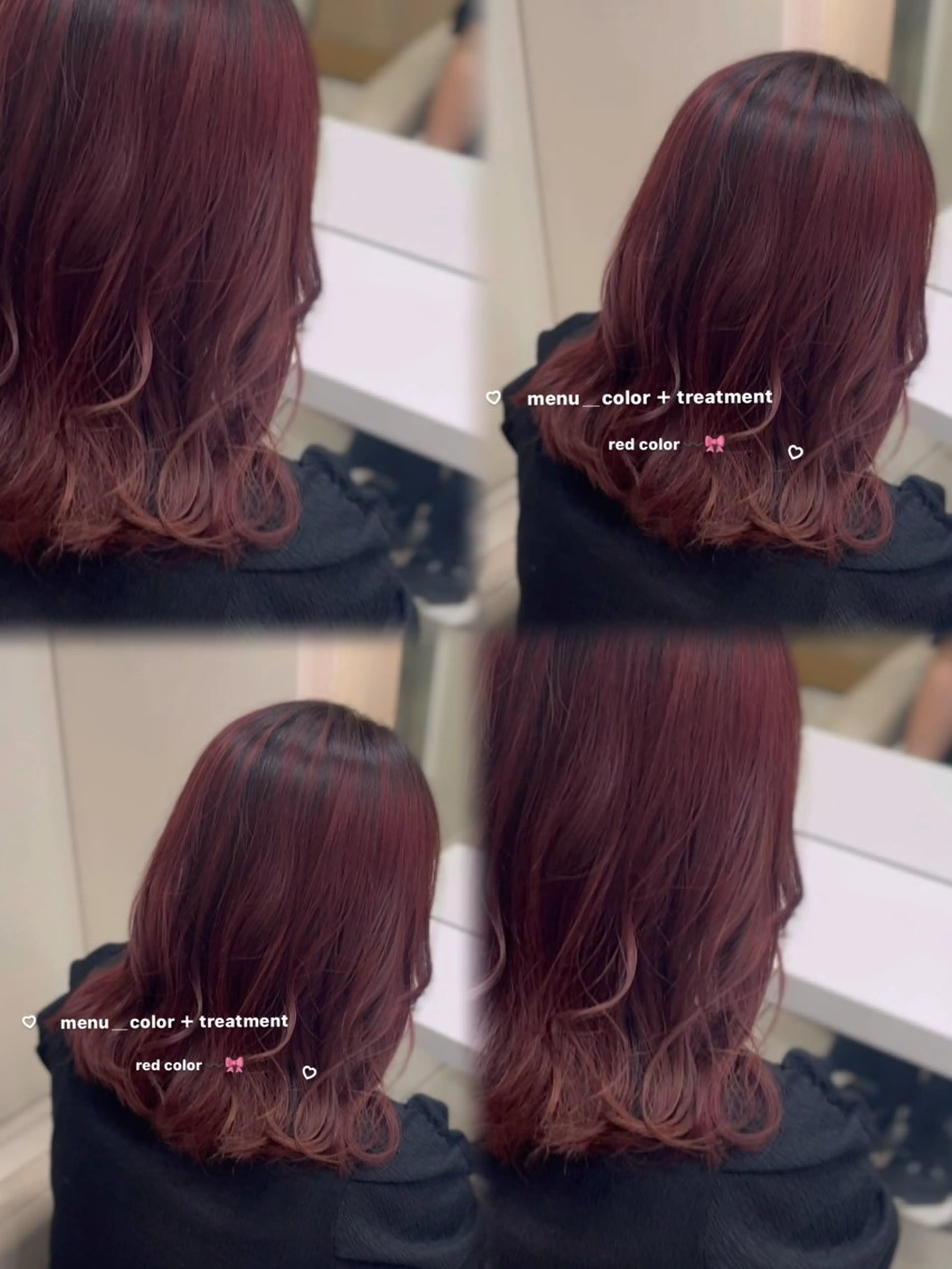 ミディアム 🎀さ こﾁ🎀のヘアスタイル