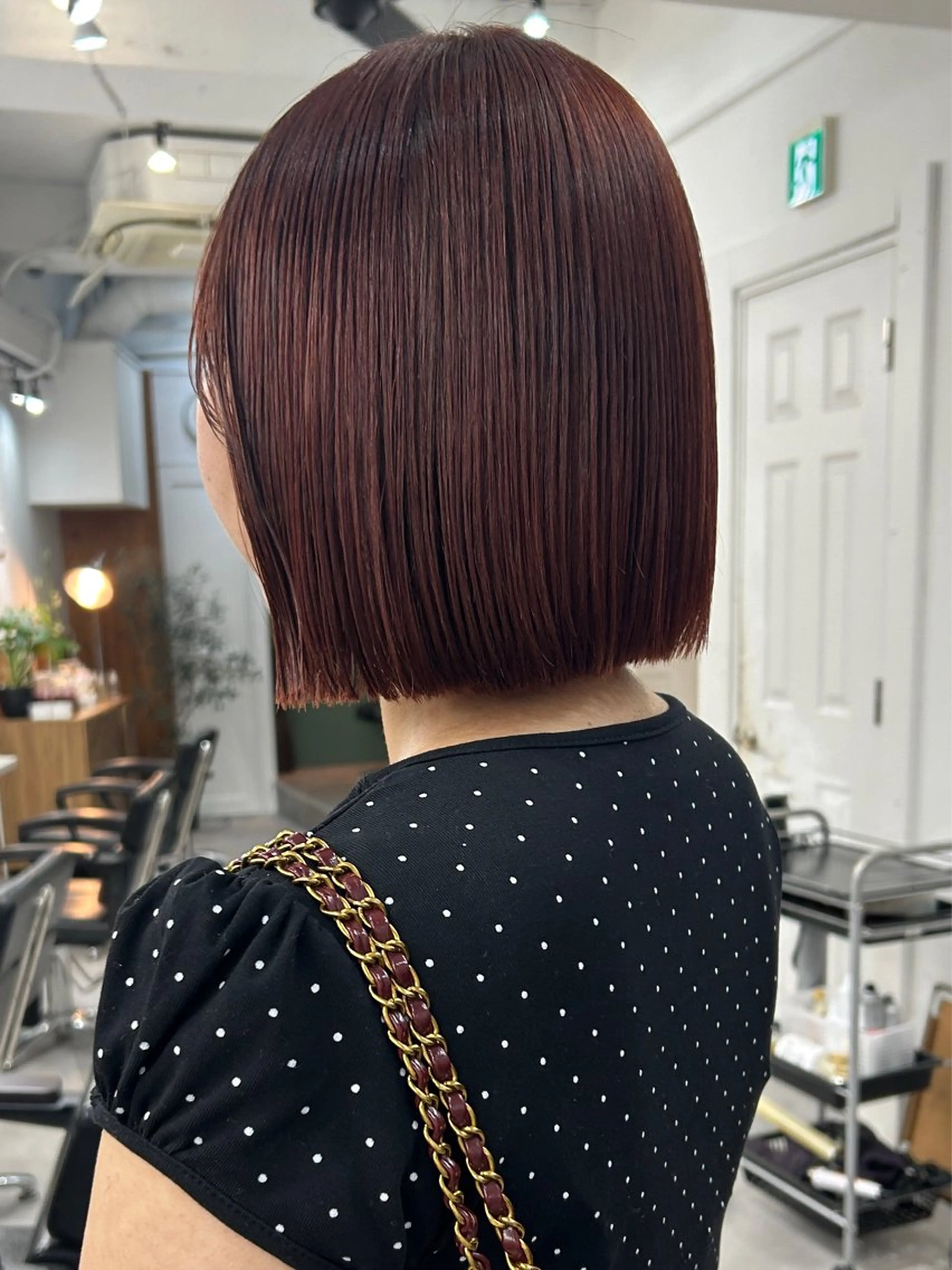 ミディアム カラー レイヤーボブ/ 艶カラー/サナ🌼のヘアスタイル