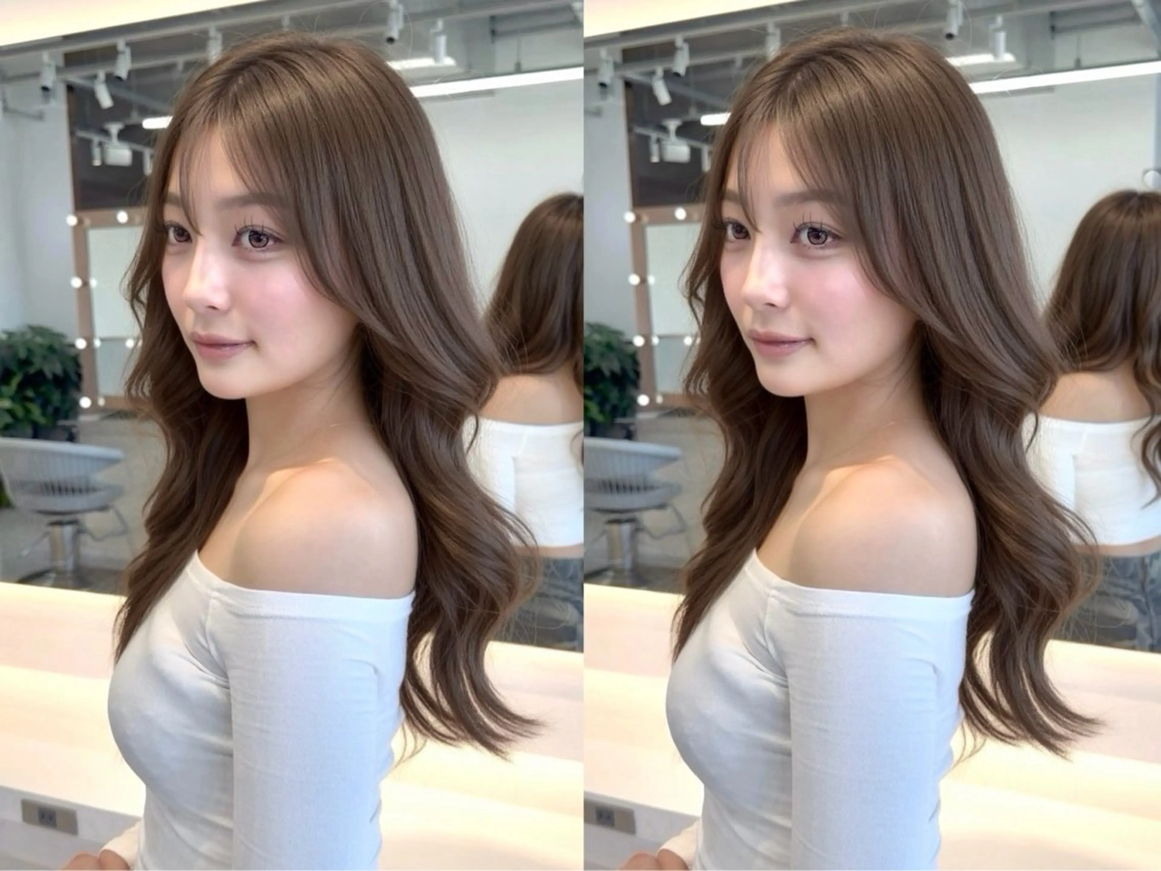 ロング カット ヘアカラー 🎀透明感カラー shizuka🎀のヘアスタイル