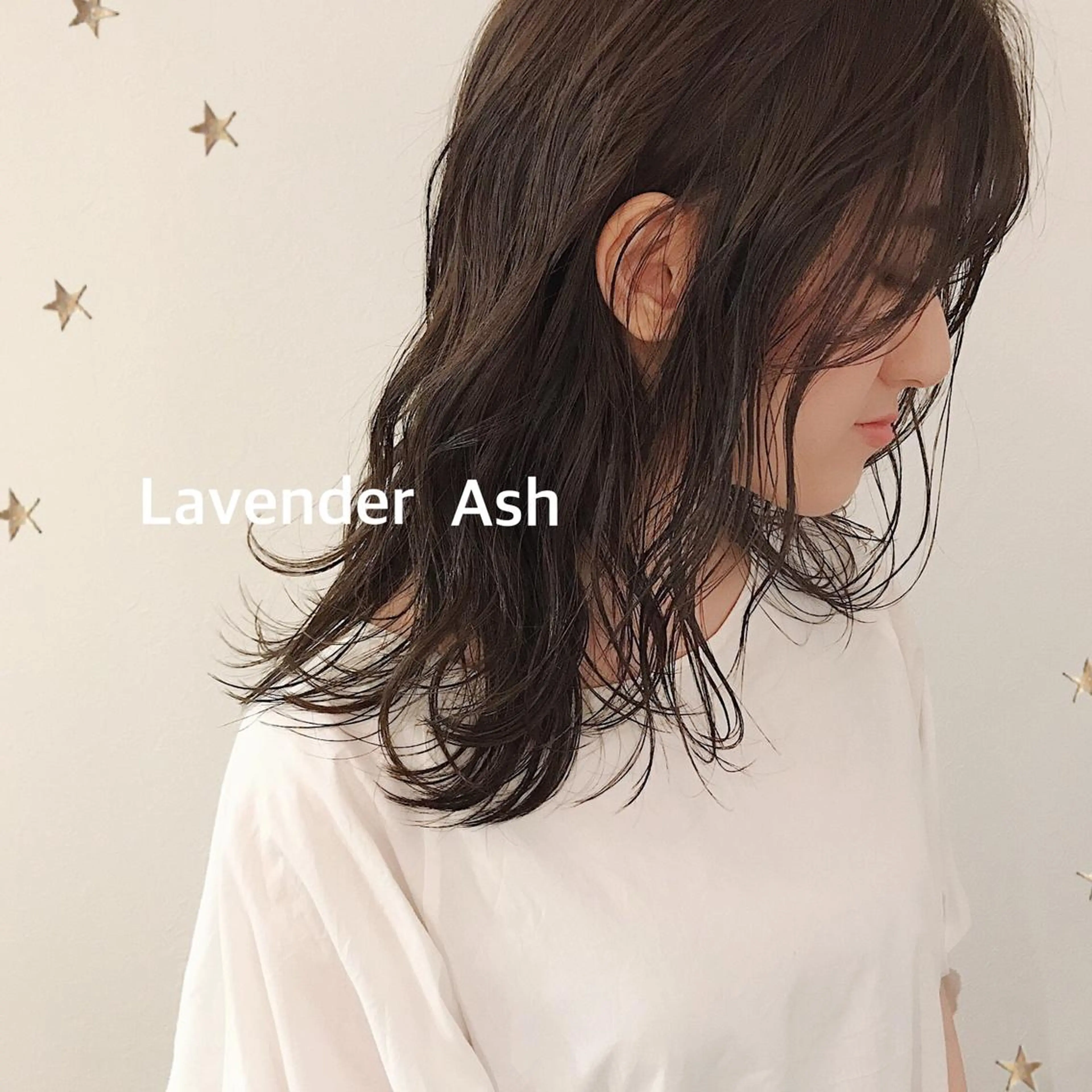 ミディアム カラー カット ヘアカラー 市川 千夏のヘアスタイル