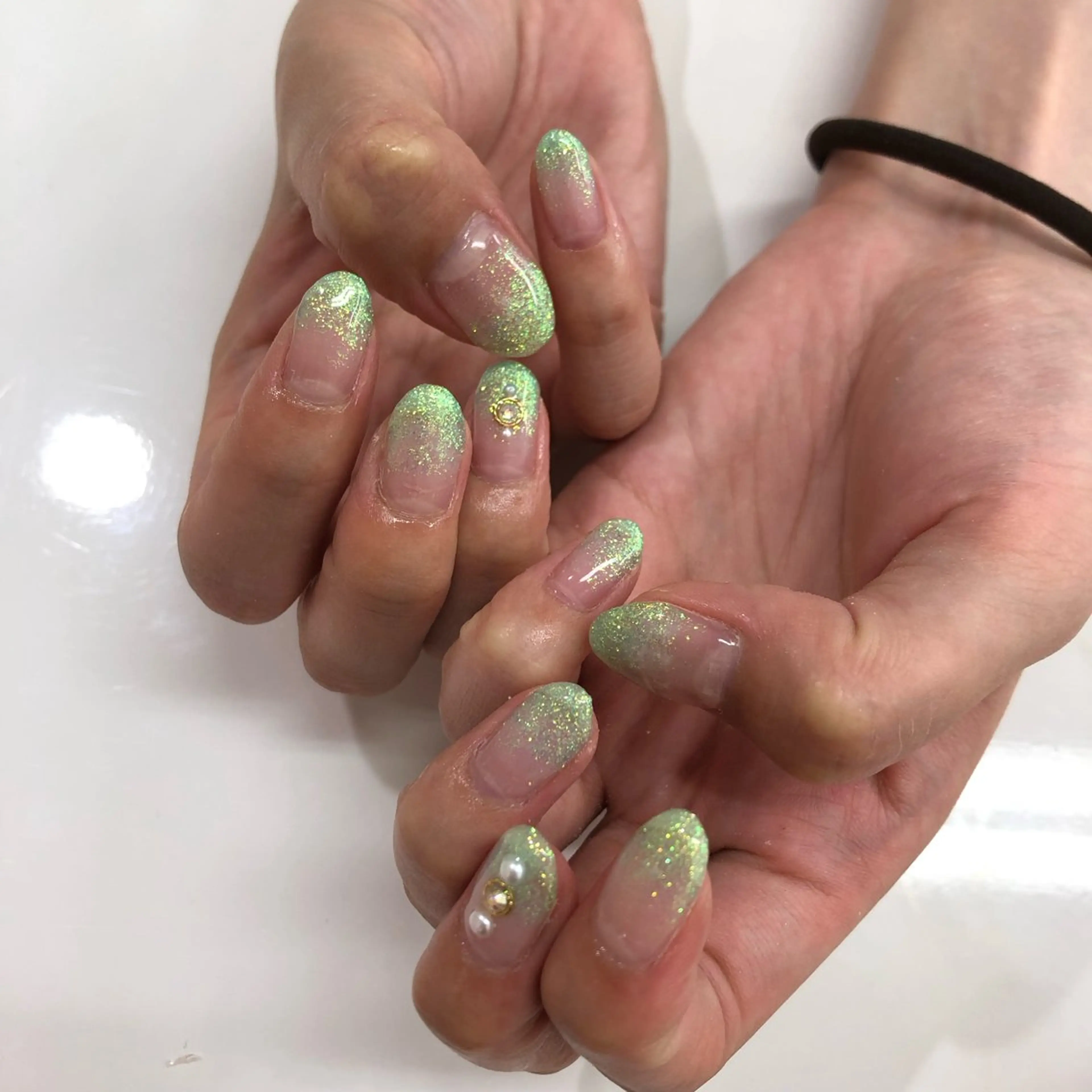 ネイル クリアネイル グラデーション ハンドネイル 🌺Bianca立川 HAGA🌺のネイルデザイン