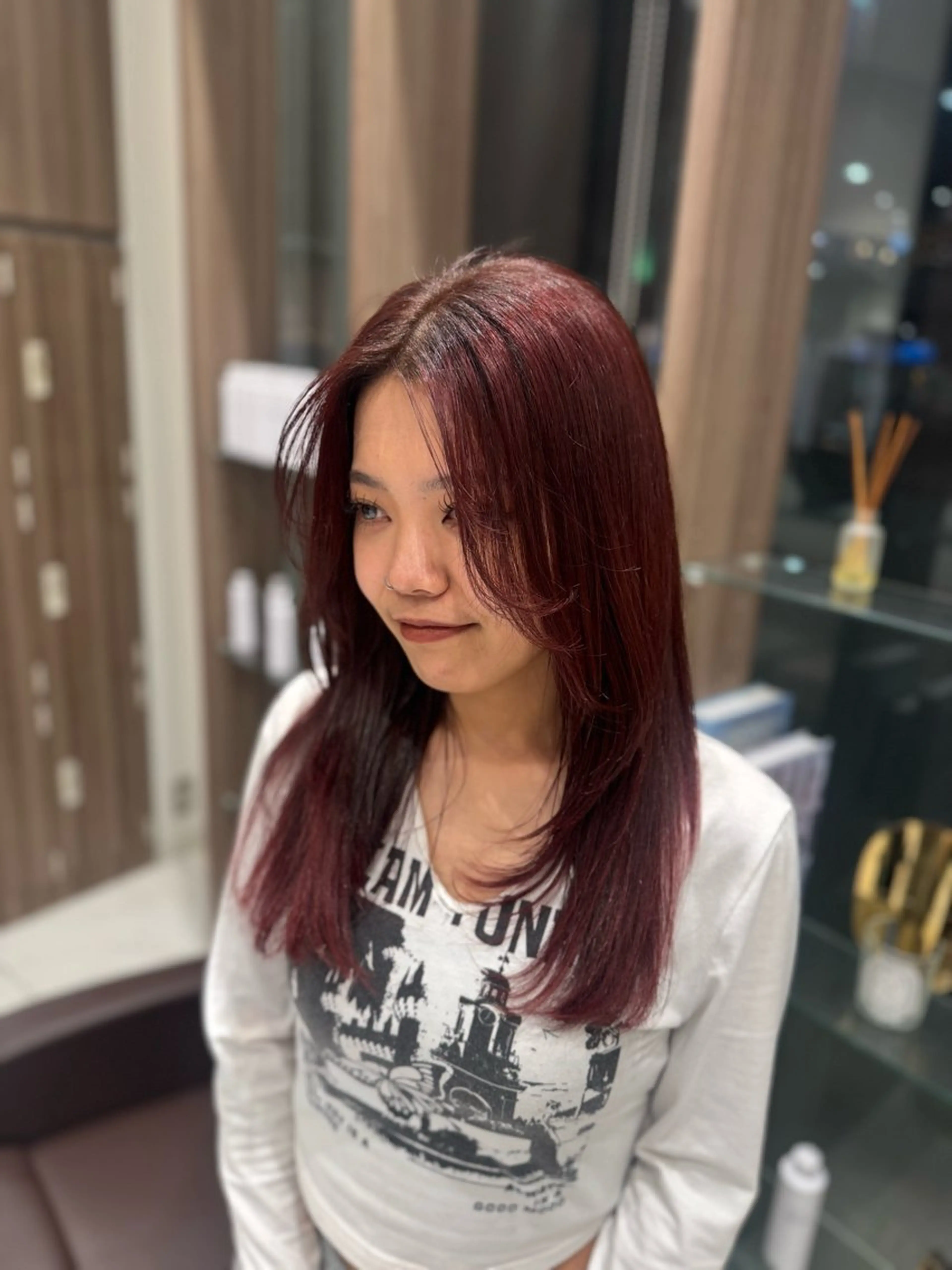 ロング カラー レイヤーカット カット ヘアカラー トリートメント 🕯コバ/レイヤー/ 美髪縮毛🕯のヘアスタイル