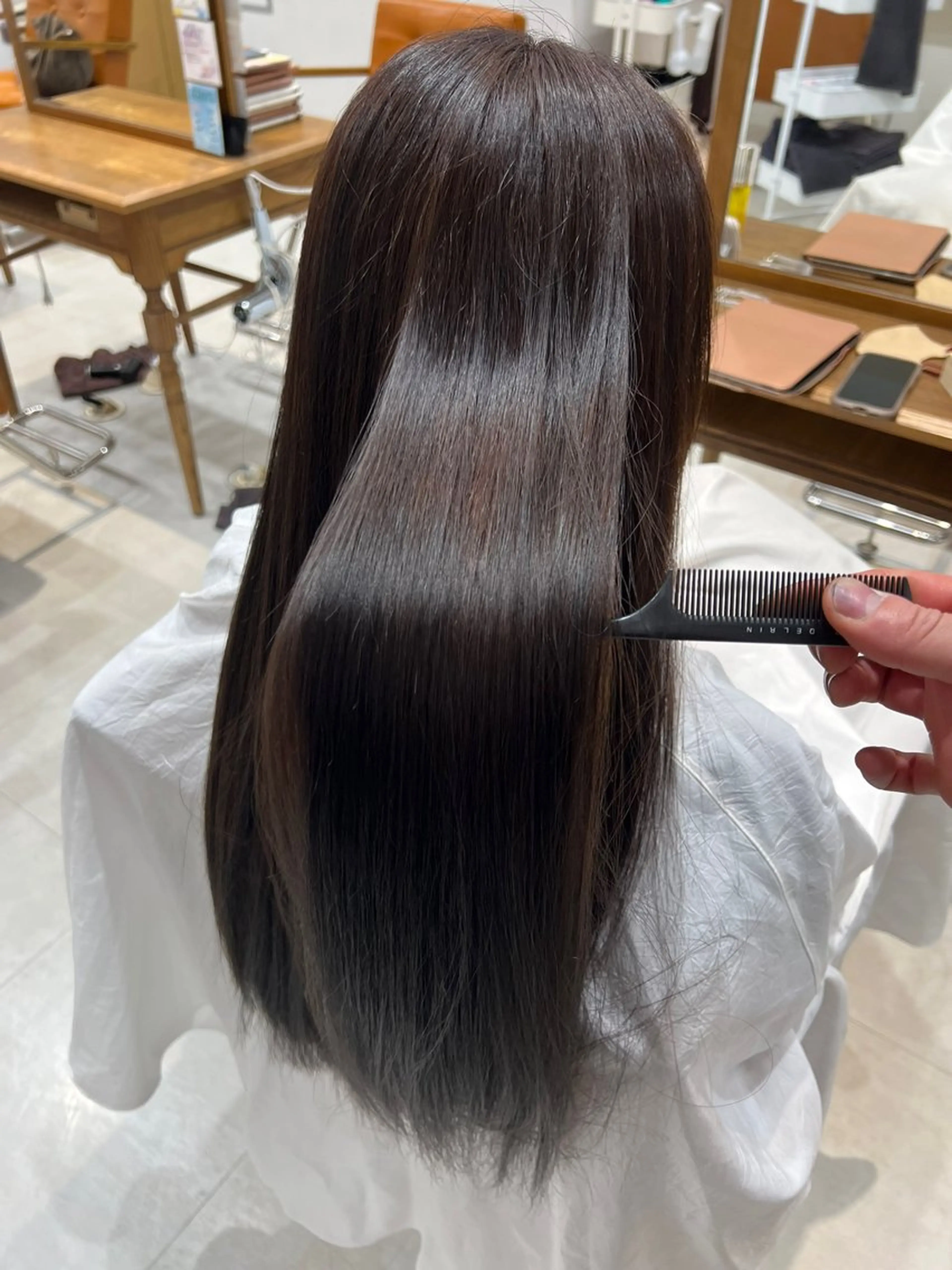 ロング パーマ 縮毛矯正 🫧ボブ/艶髪カラー 伊原修子のヘアスタイル