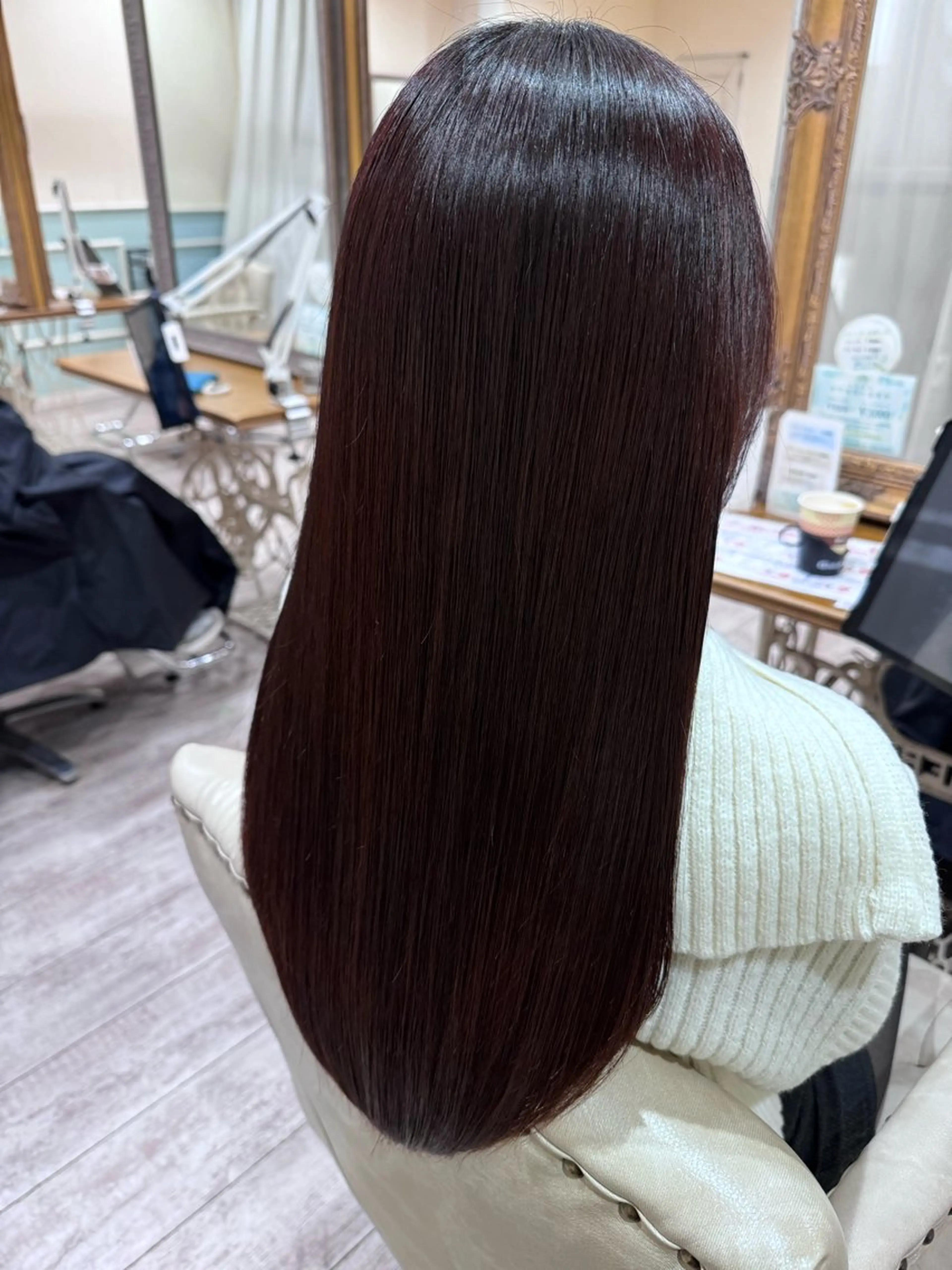 セミロング カラー 髪質改善 レイヤーカット トリートメント カット ヘアカラー トリートメント 新越谷noble店長 松本拓也▶◀*.のヘアスタイル