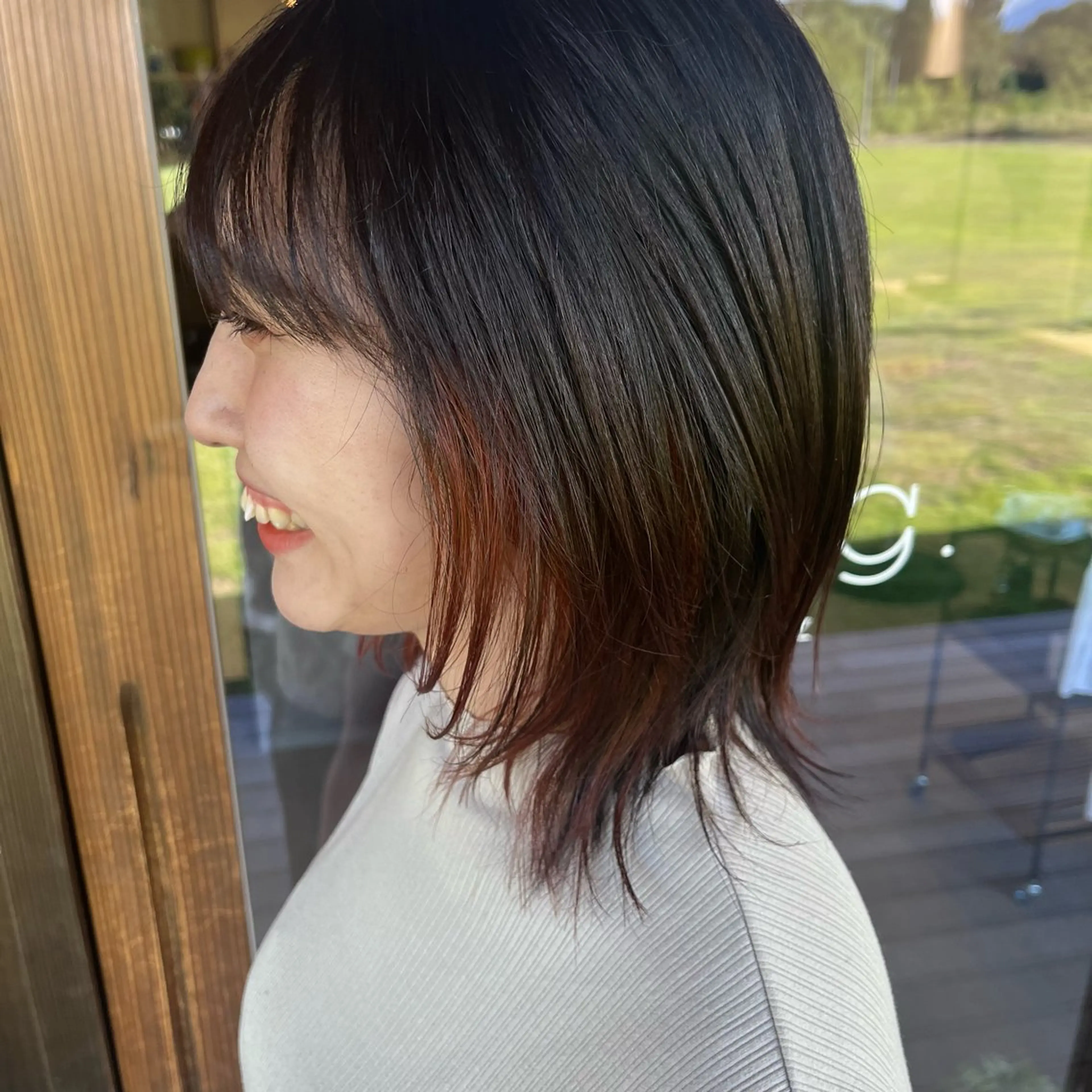 ミディアム Glanz hair 坂牛匠のヘアスタイル