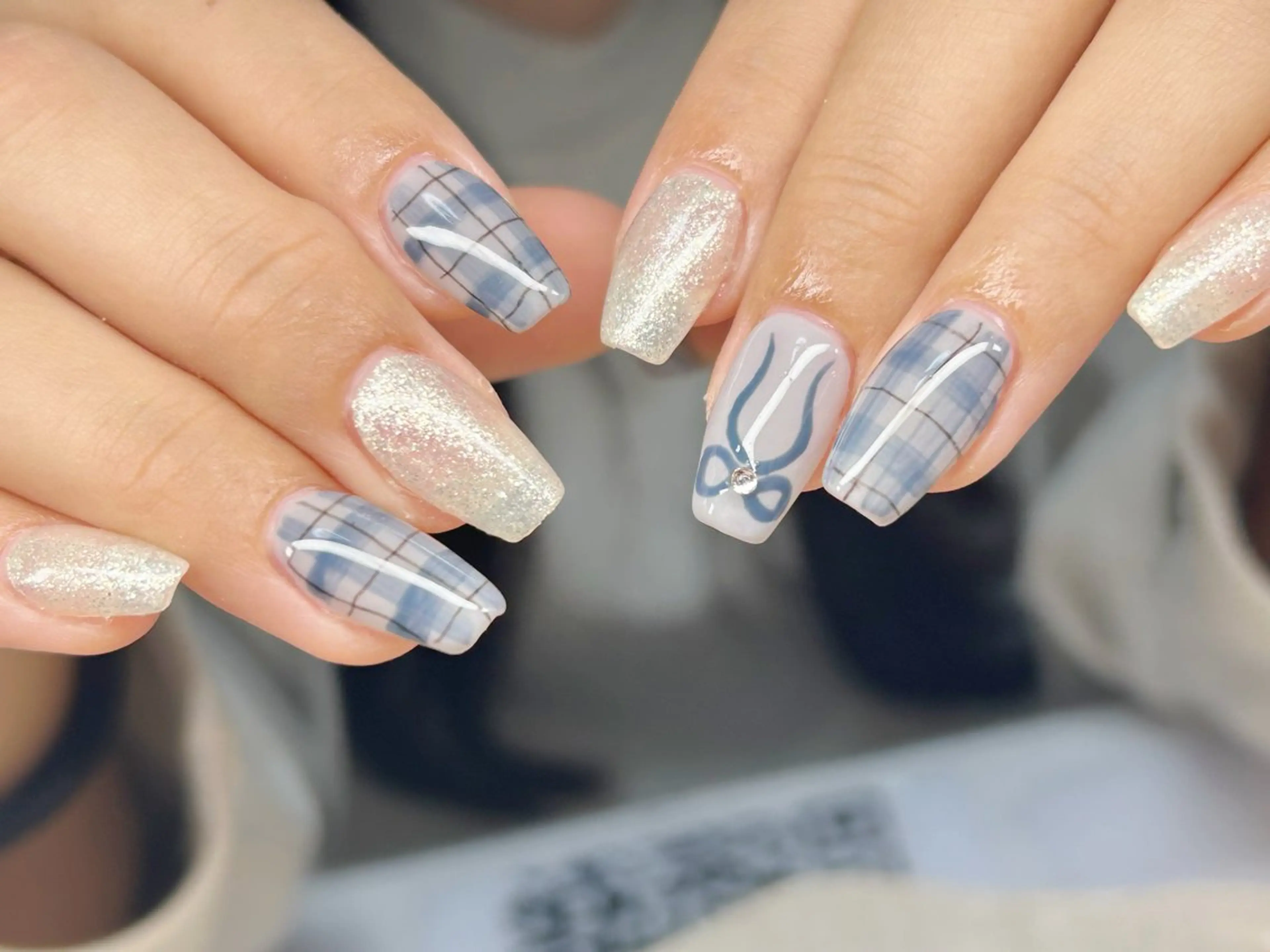 ネイル アートネイル チークネイル 成人式 入学式 長さ出し ハンドネイル Lino Nailのネイルデザイン