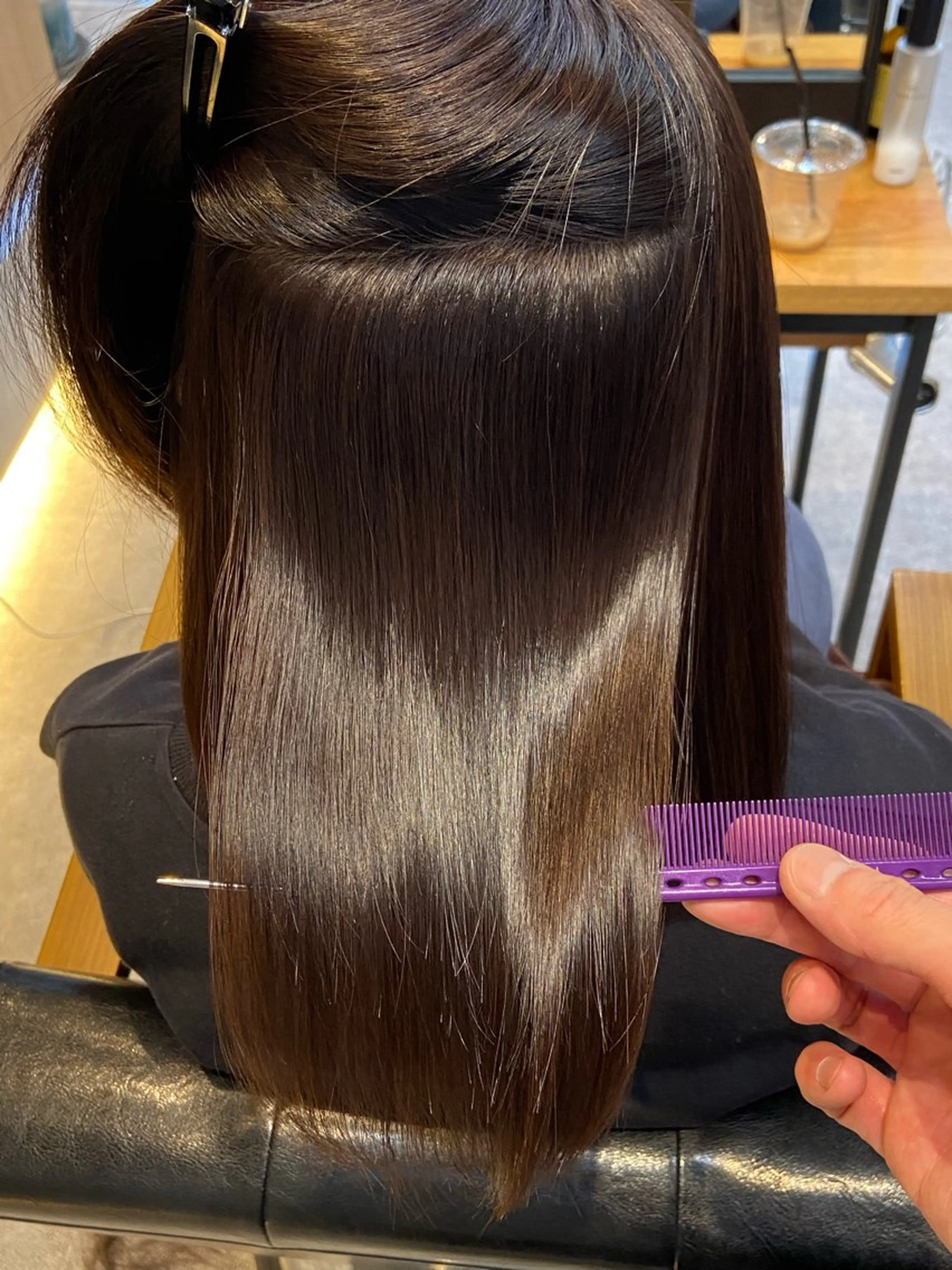 ミディアム 酸性ストレート カット 縮毛矯正 Free 増山太亮のヘアスタイル