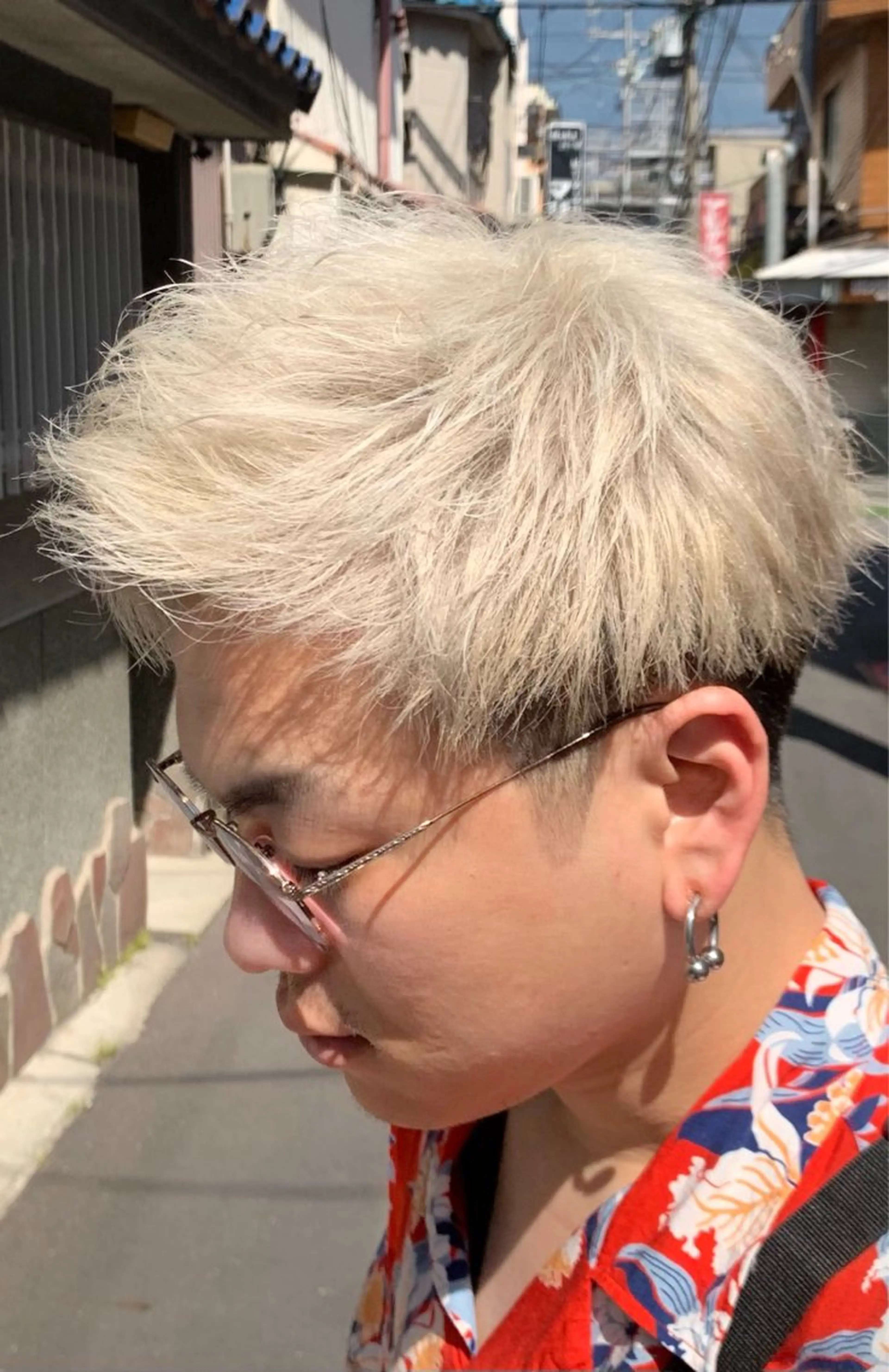 カラー メンズ 濱口 健慎のヘアスタイル
