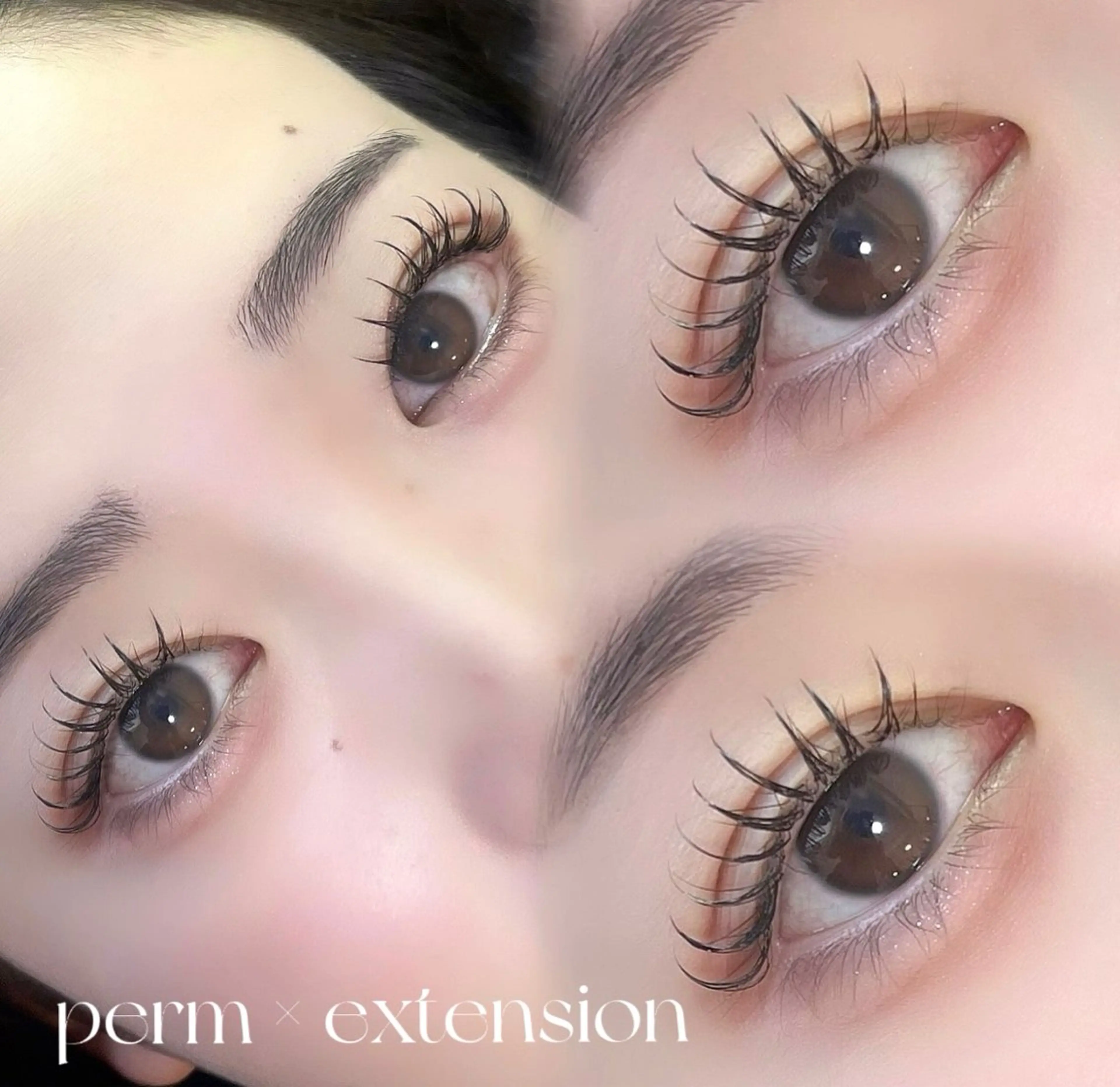 【写真激盛れ🤍】パリエク80本/まつげパーマ×フラットラッシュ/目に影が出来てマツエクが映えないそんなお悩みを解消の写真