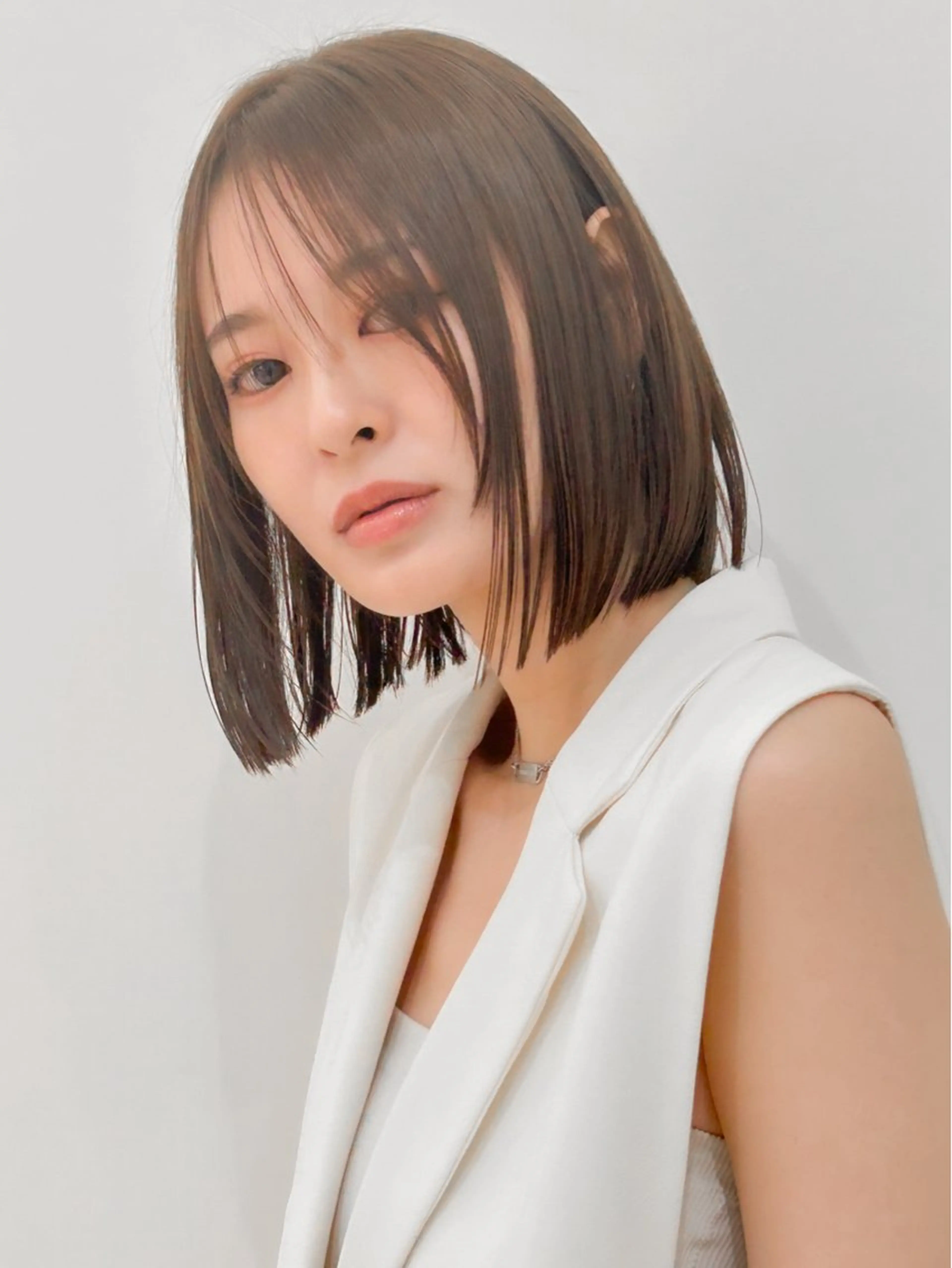 ミディアム 淡路上新庄/髪質改善 .艶カラー/野口春貴のヘアスタイル