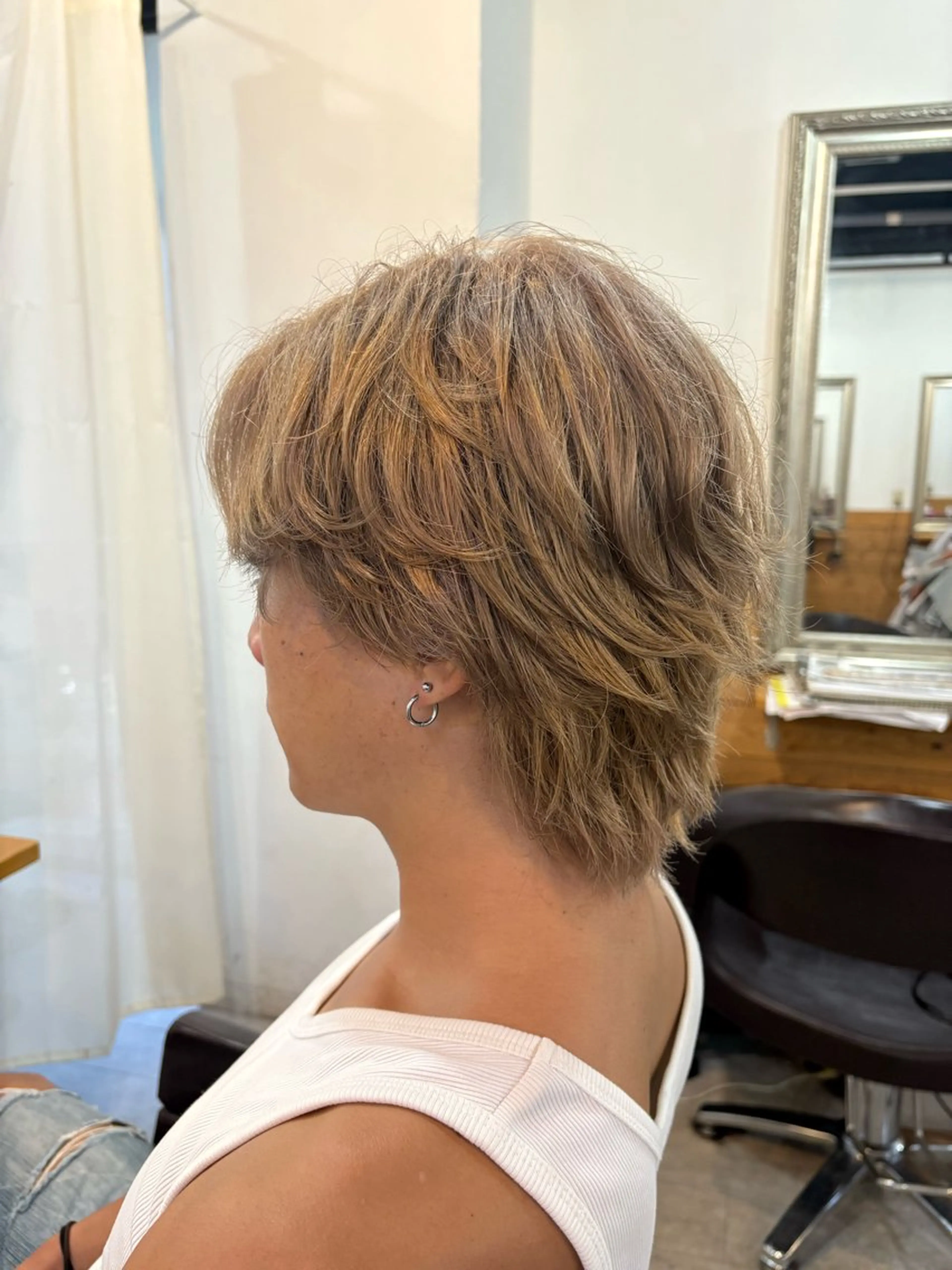 カラー メンズ ヘアカラー トリートメント 髪質改善カラー/ 結べるレイヤー/文野のヘアスタイル