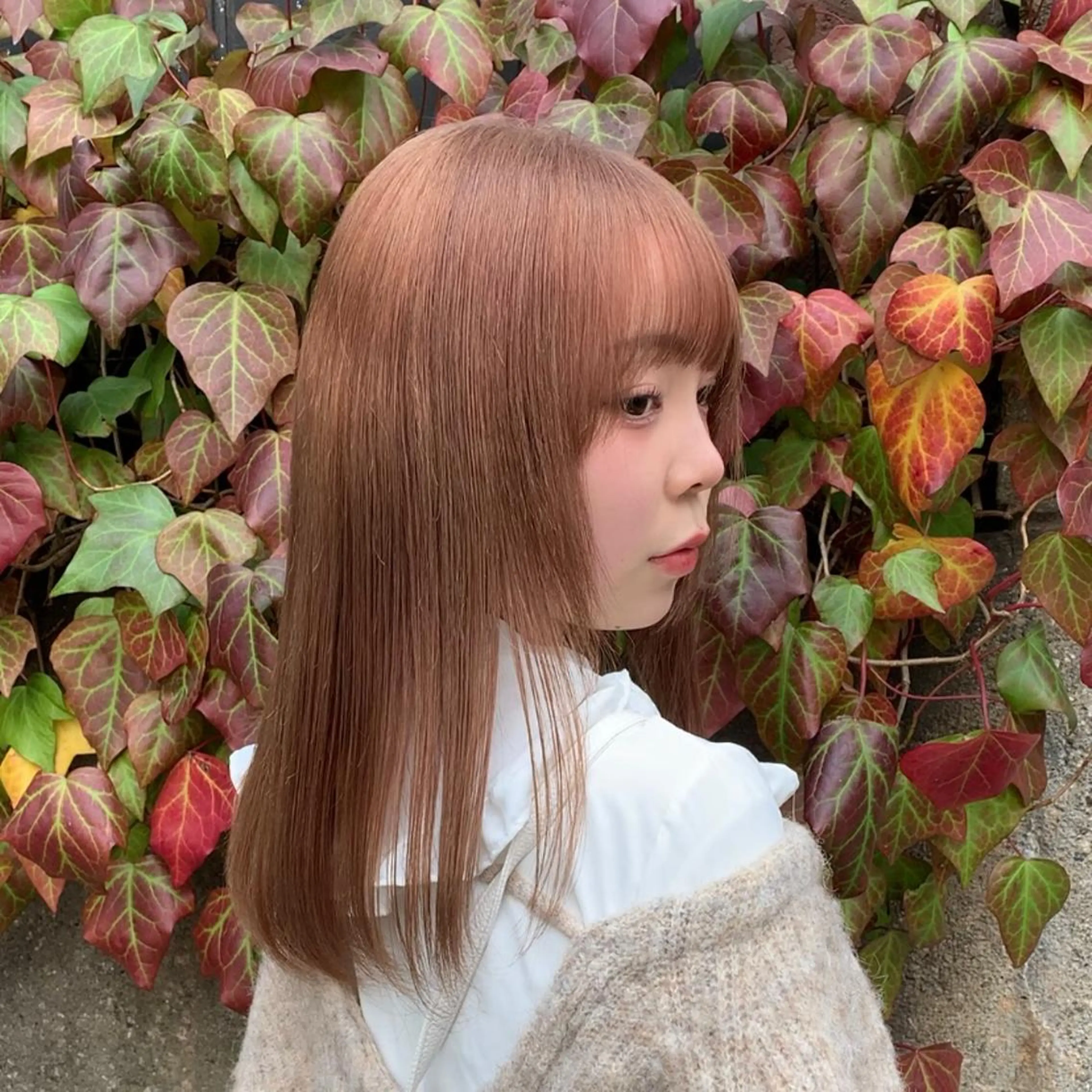 セミロング カラー カット ヘアカラー トリートメント サロウィン(SALOWIN)原宿iori店所属・れい🫧 ハイトーン特化のヘアスタイル