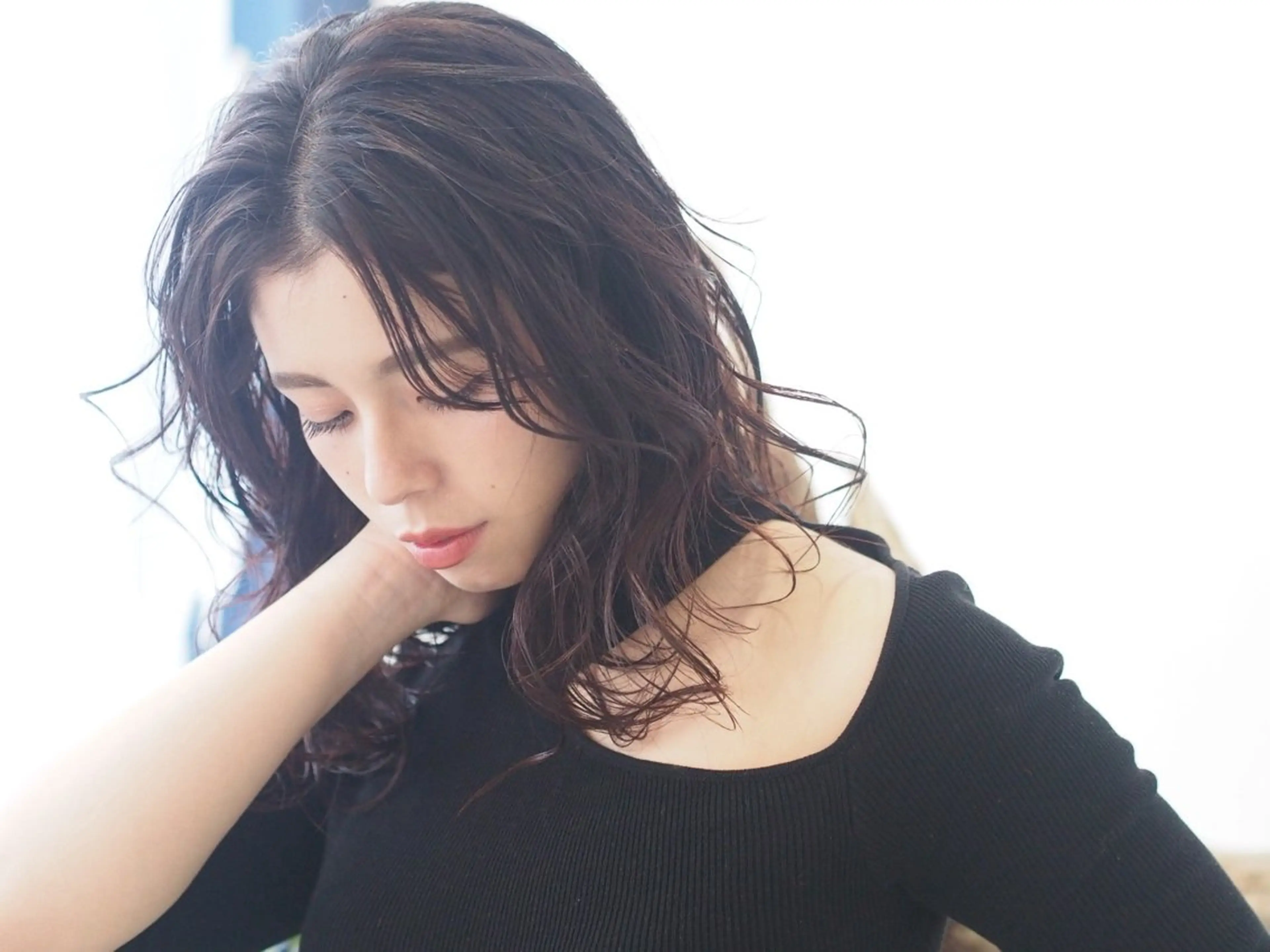 セミロング パーマ カット パーマ トリートメント ✂︎cadre✂︎ 🪶かまだれいし🪶のヘアスタイル