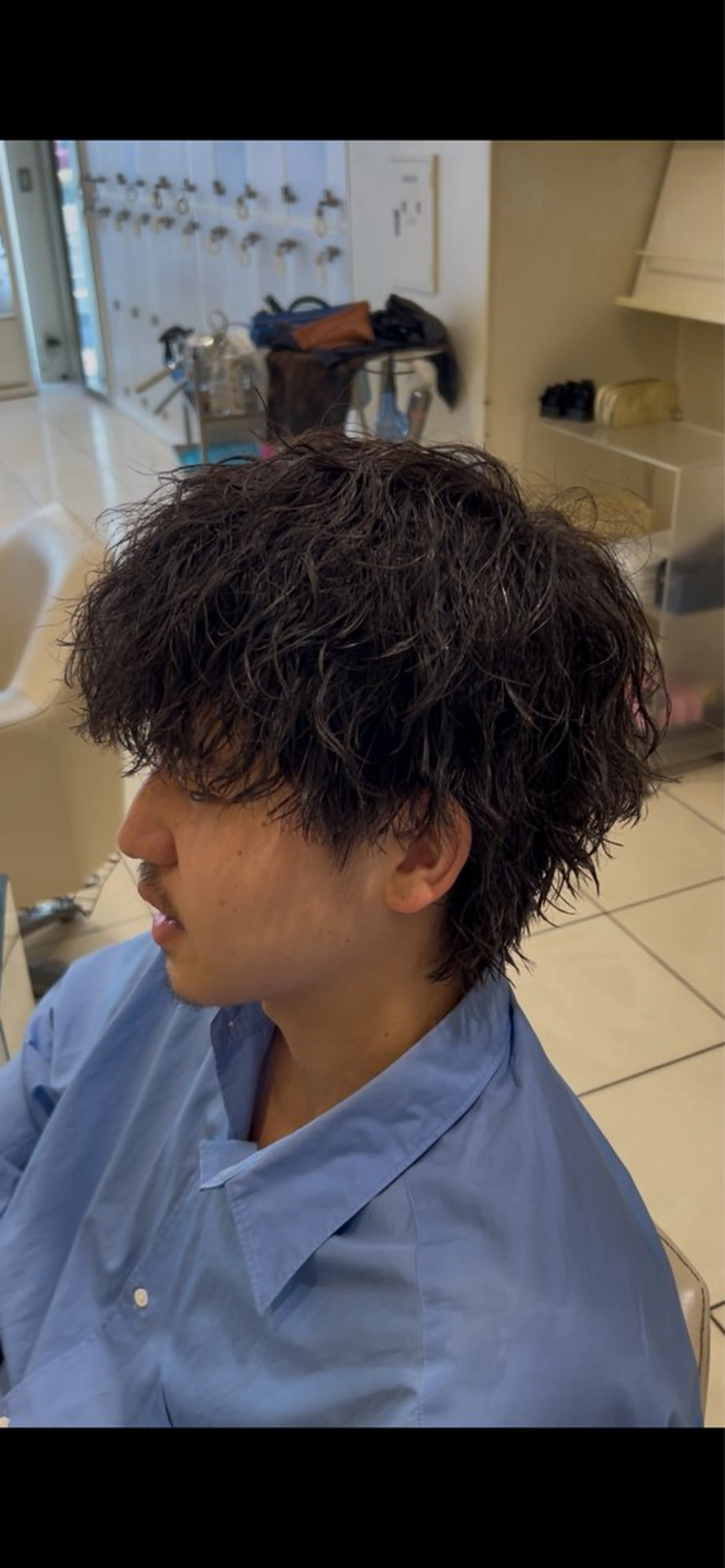 パーマ メンズ カット パーマ メンズパーマ 副店長ユウタのヘアスタイル