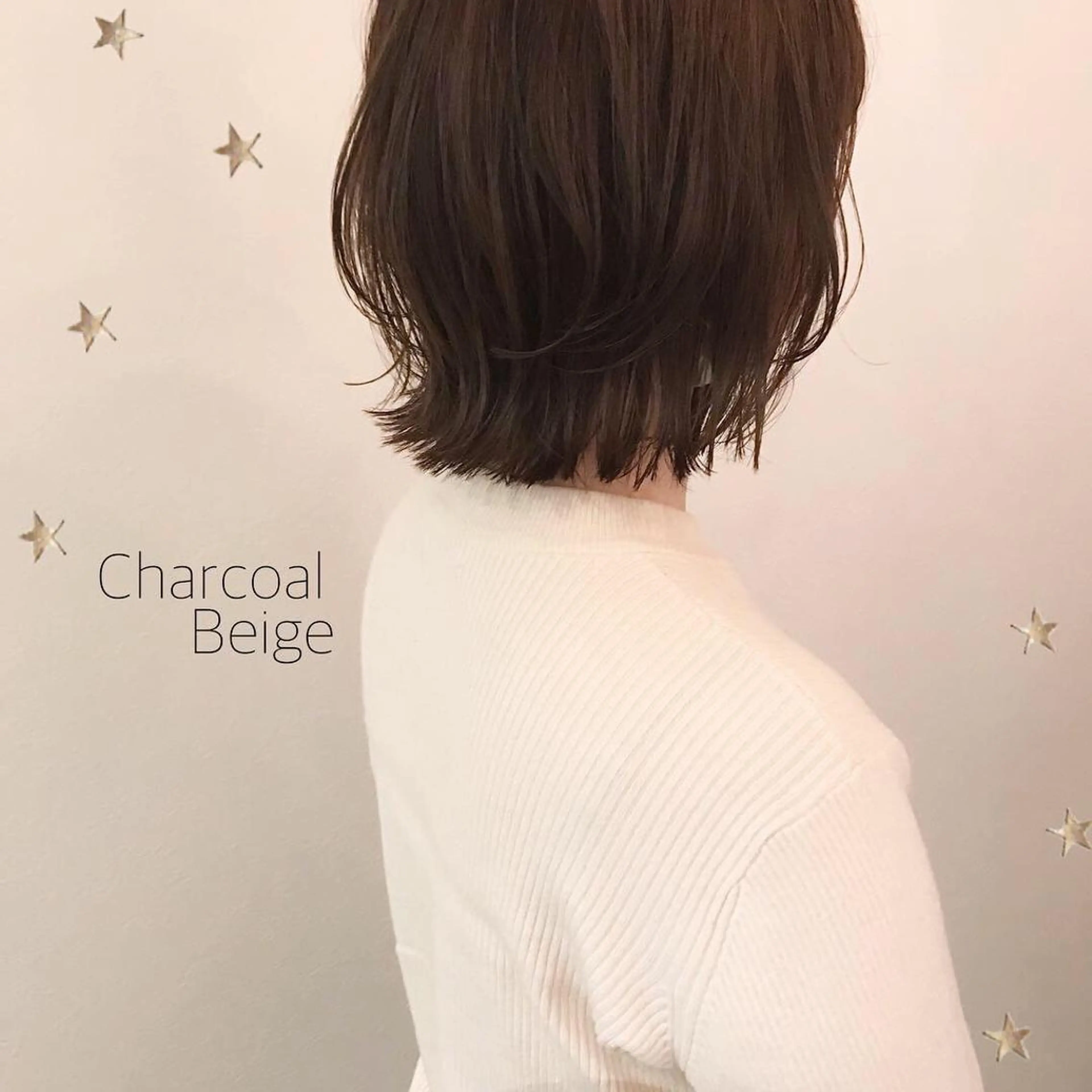 ミディアム カラー 市川 千夏のヘアスタイル