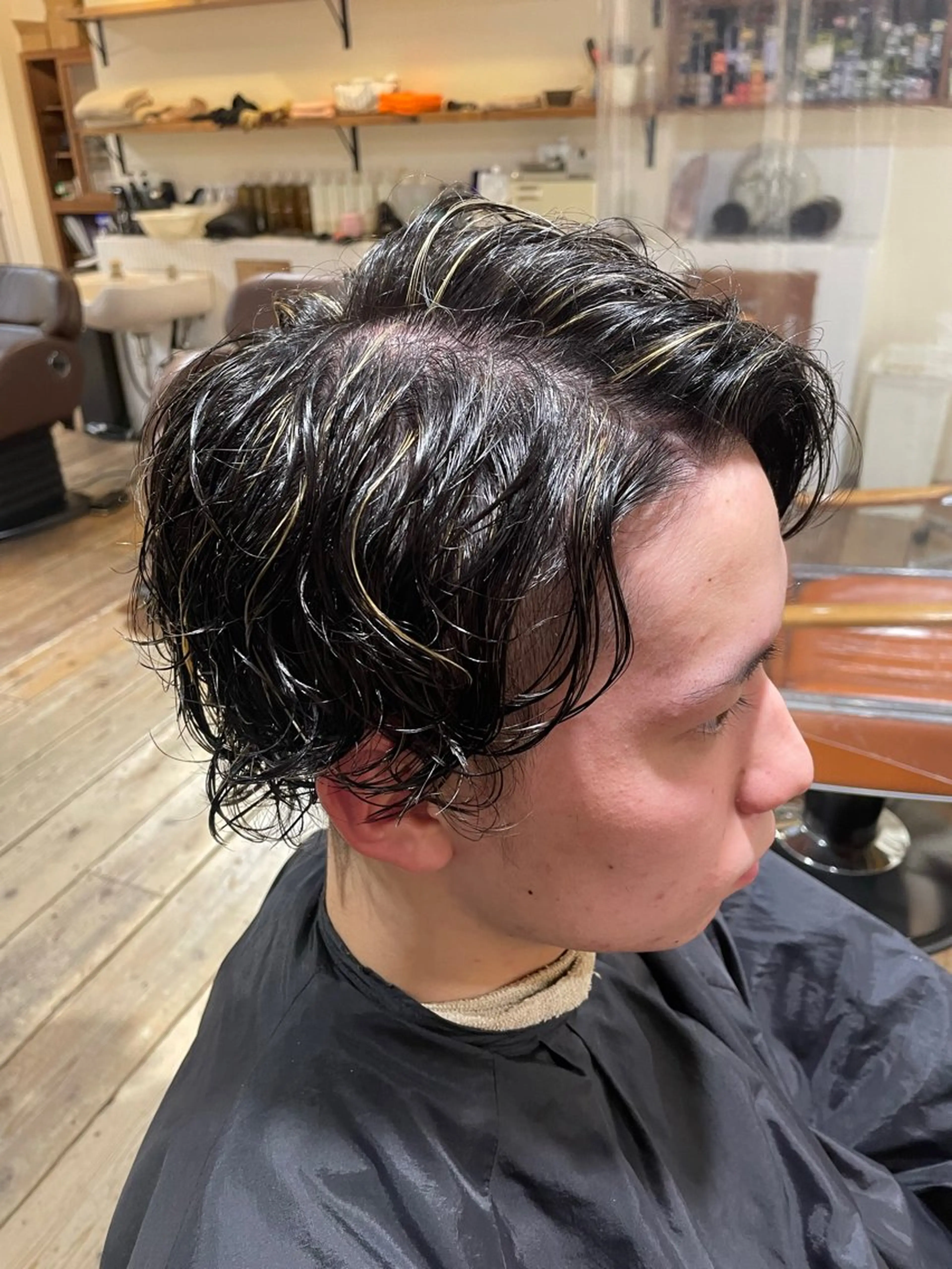 メンズ メンズハイライト メンズパーマ KOUSUKE /レイヤーカットのヘアスタイル