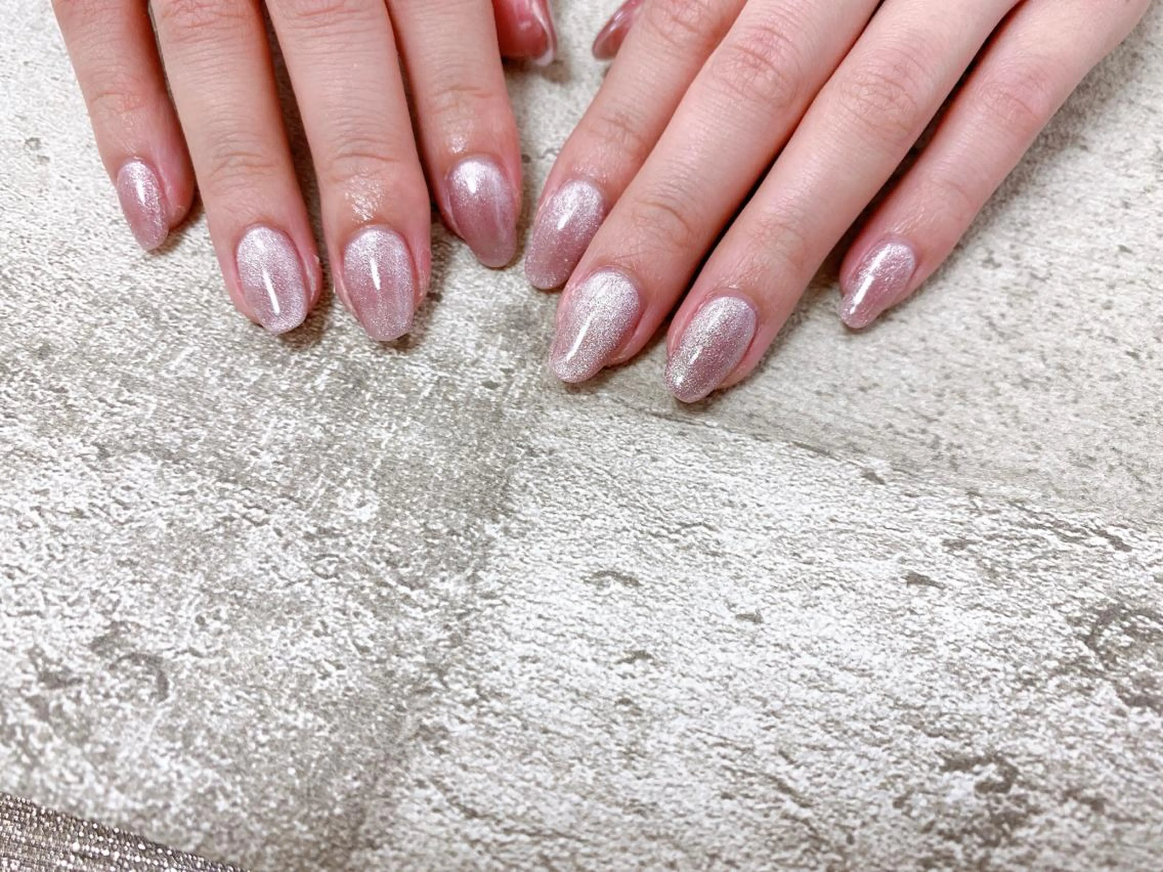 ネイル マグネットネイル ピンク ハンドネイル mogunail &blowのネイルデザイン