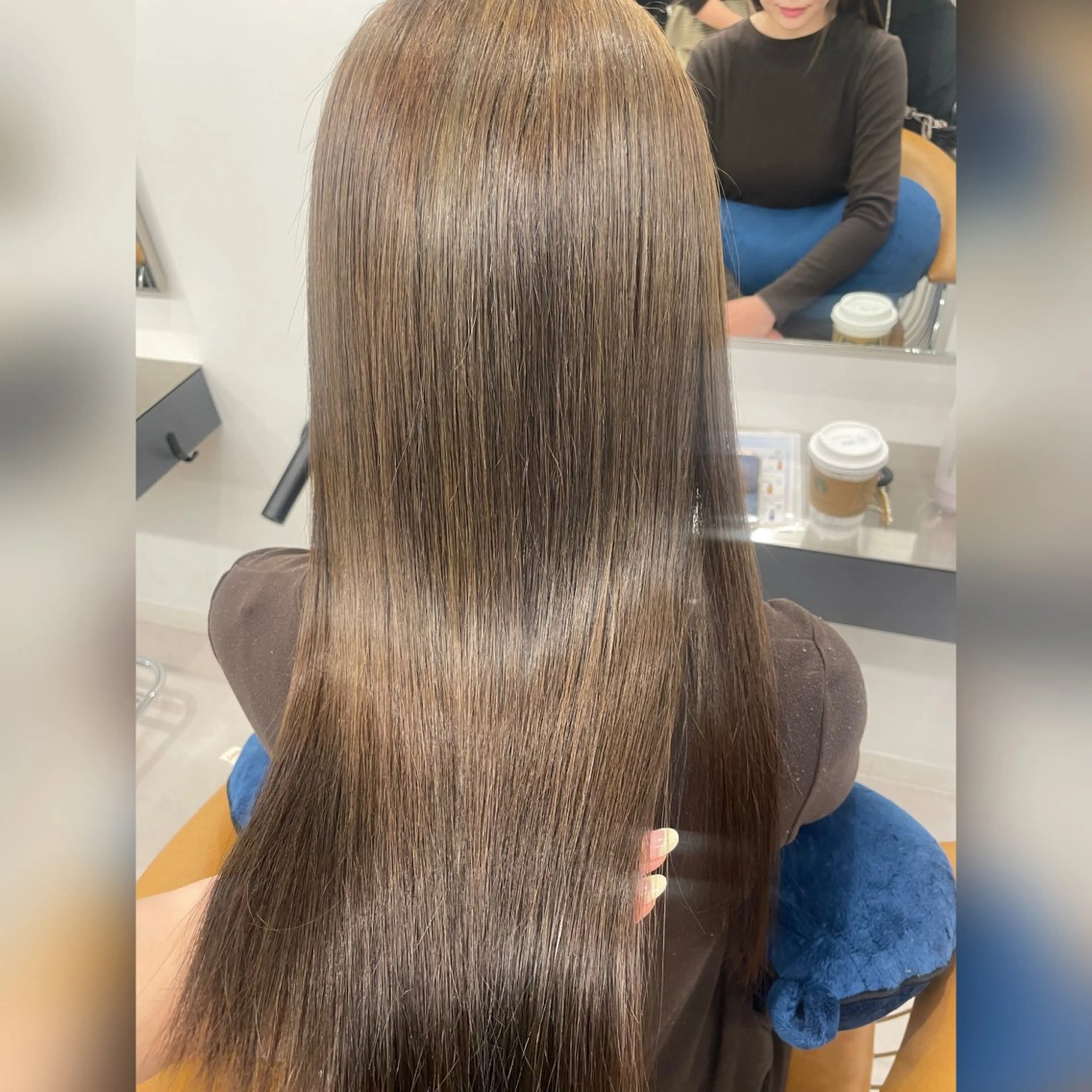 ロング カット トリートメント 艶髪/縮毛矯正美容師 🧸YUZU🤍のヘアスタイル
